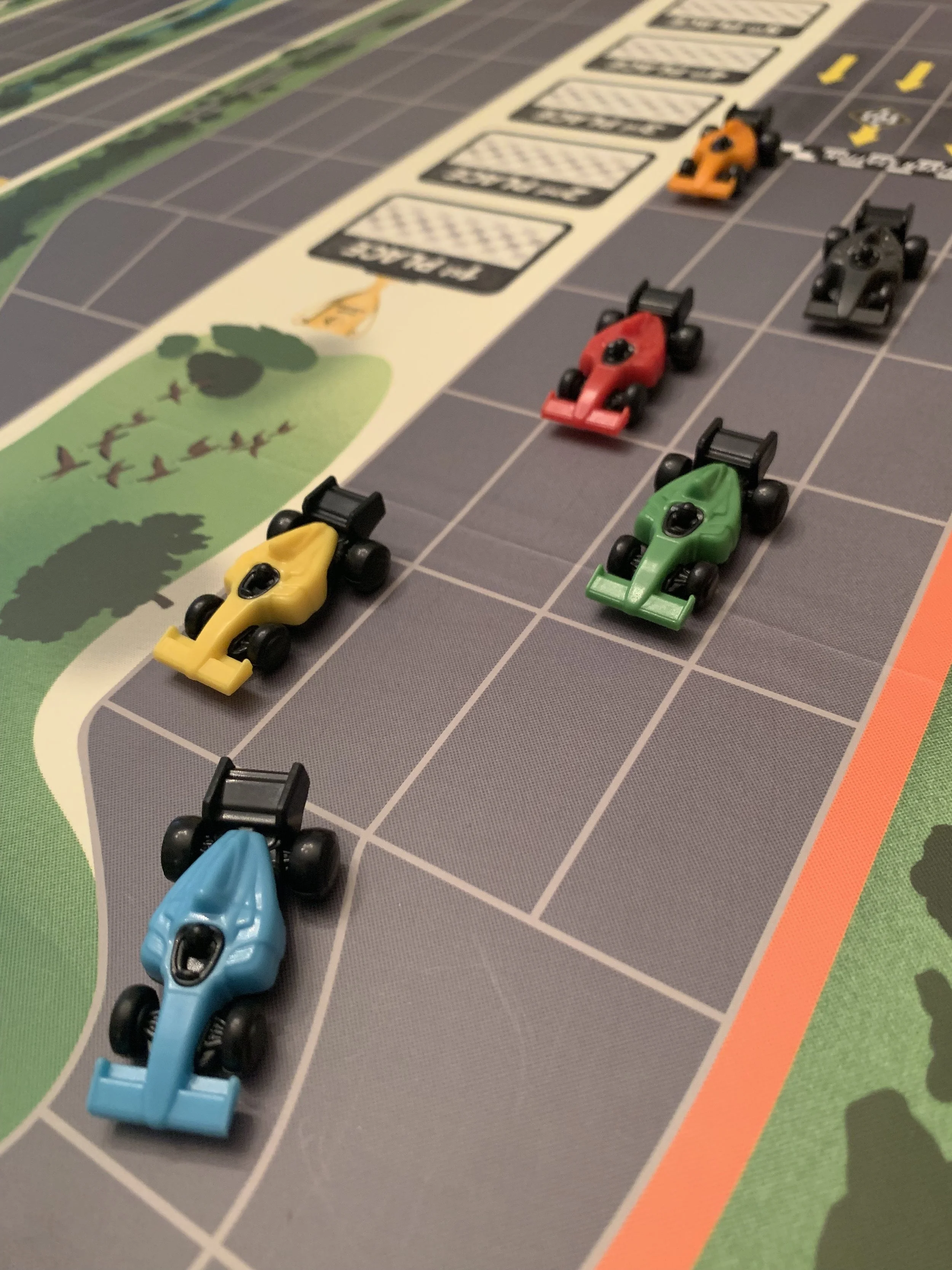 The race cars are very detailed and fun to zoom around the board.