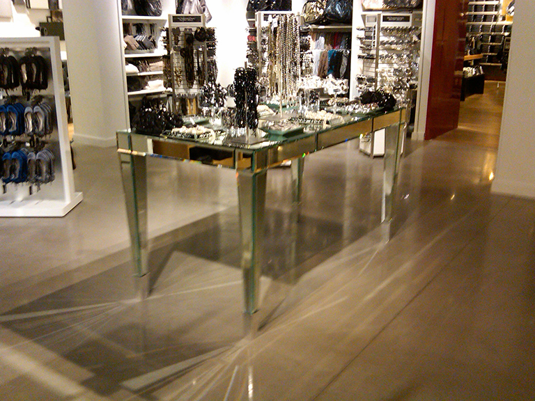 Beveled Mirror Table for EXPRESS
