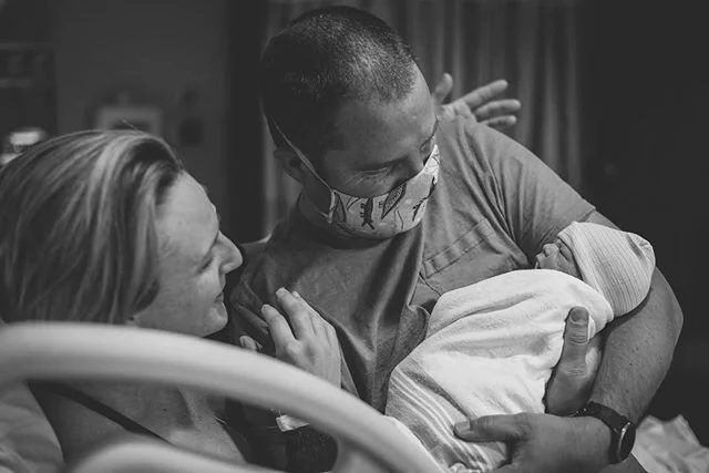 Having a baby during a pandemic has been pretty crazy. I was so sad that my photographer couldn&rsquo;t attend my birth but while I was in labor the hospital&rsquo;s photographer from @heartfilmsandphotography came in and asked if we wanted a birth s