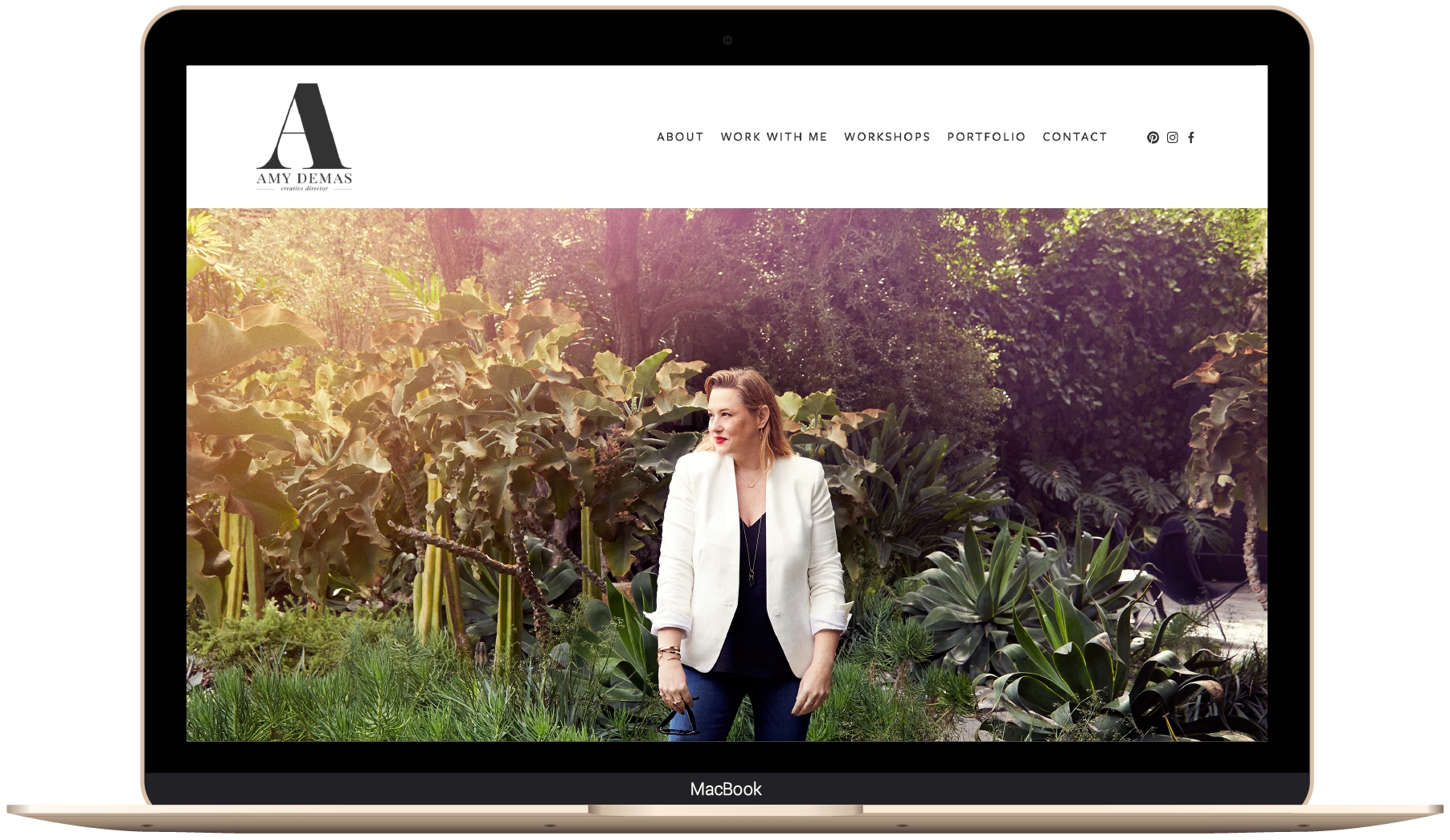 Squarespace website design for Amy Demas by The Paige Studio.jpg