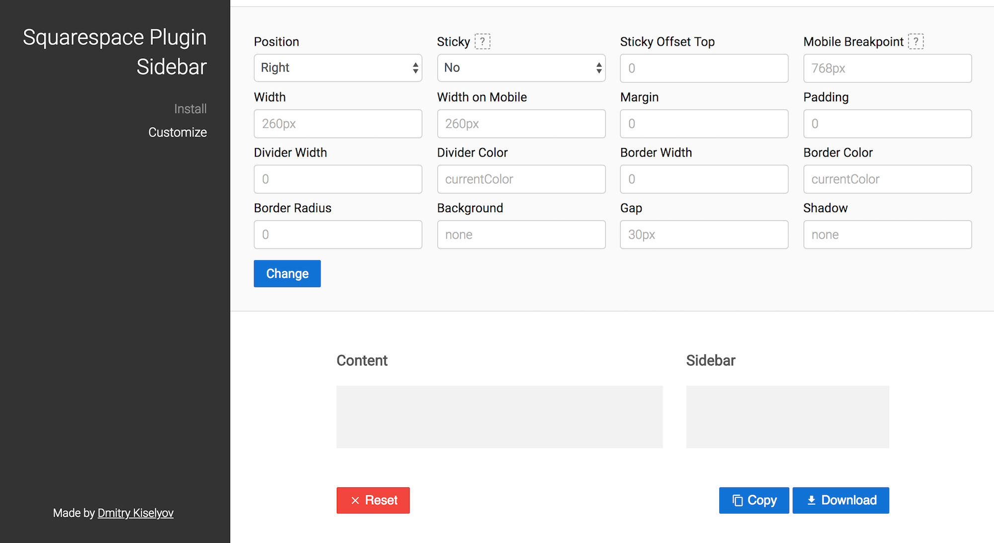 Squarespace plugin sidebar customization options.png