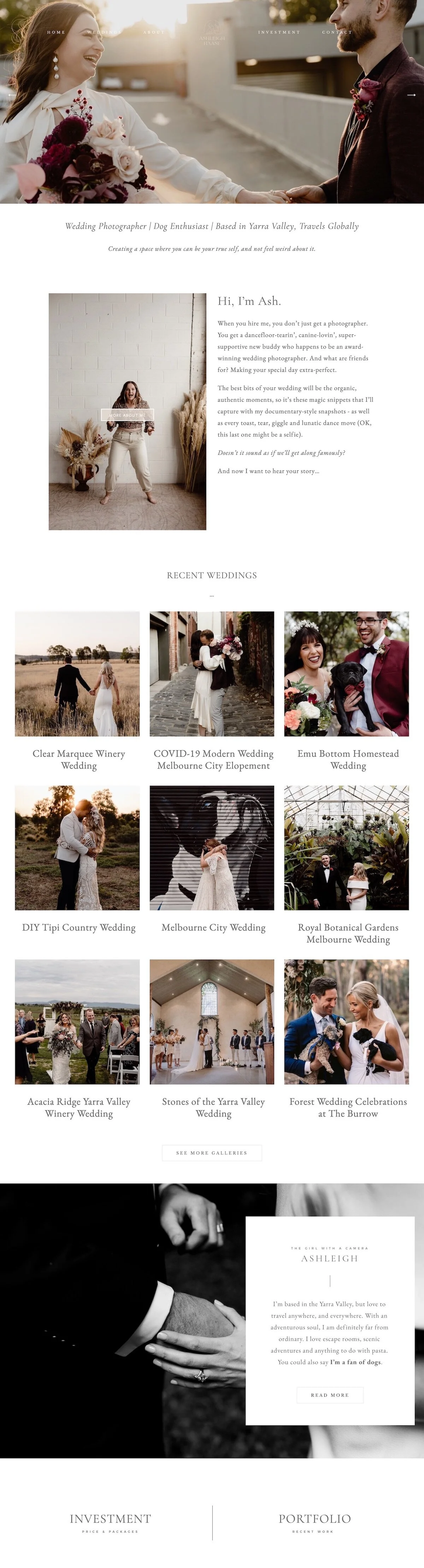 Best Photography Websites Built On Squarespace With Examples Paige Brunton Squarespace Templates Squarespace Designer Courses