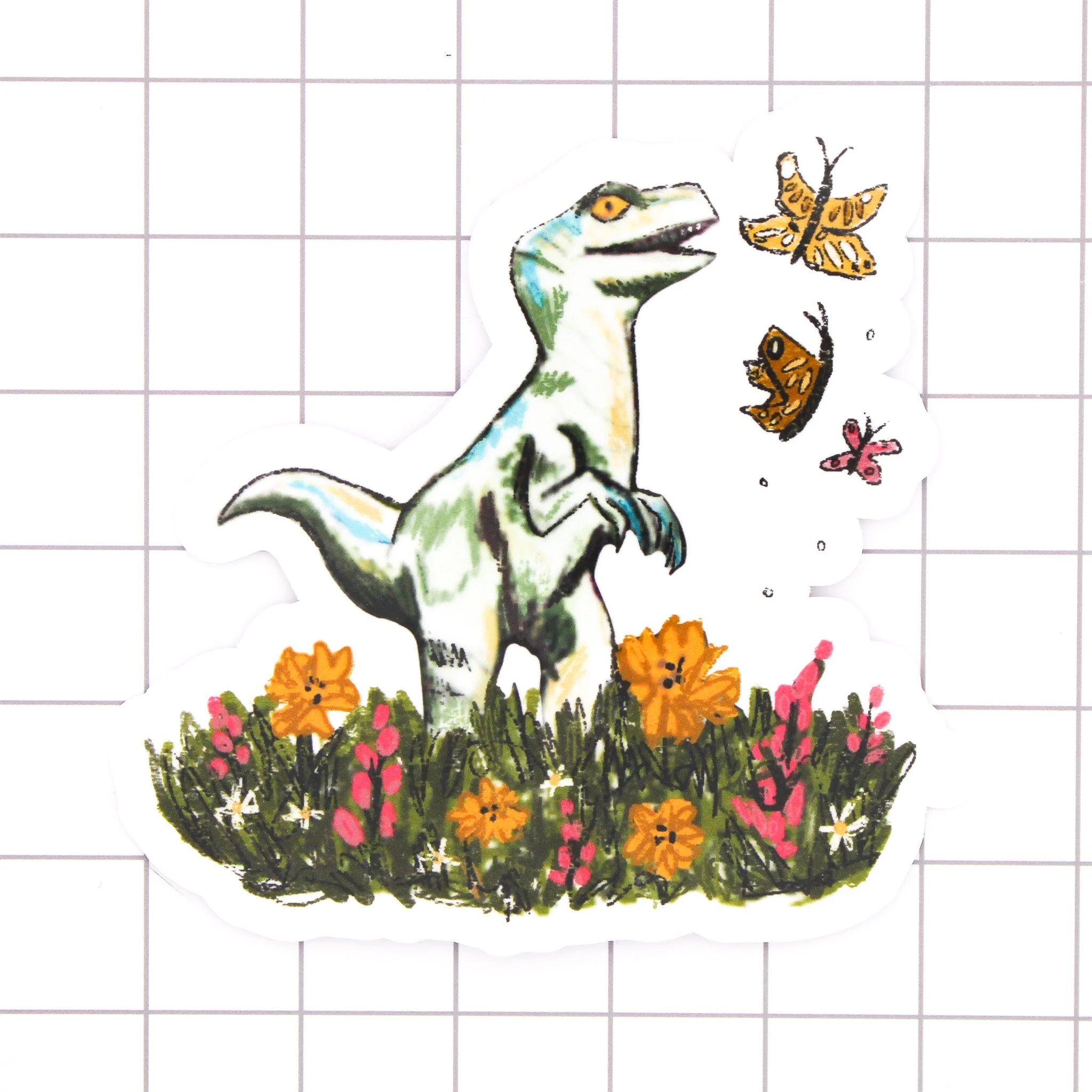 Spring Raptor Vinyl Sticker