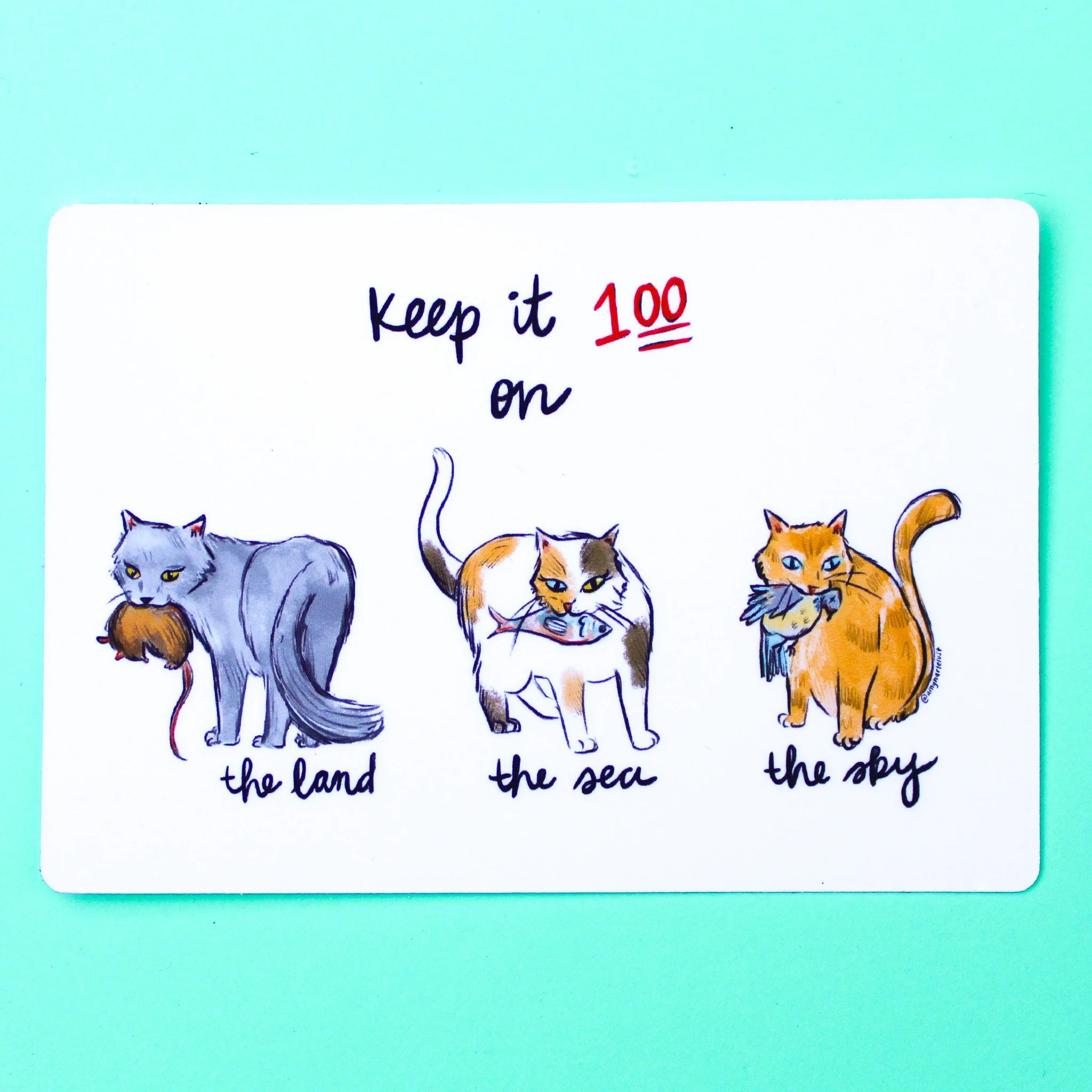 Keep it 100 Vinyl Sticker