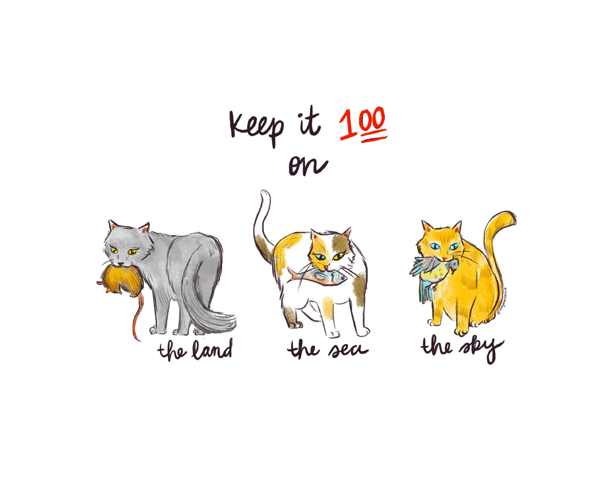 Keep it 100 8x10 Print