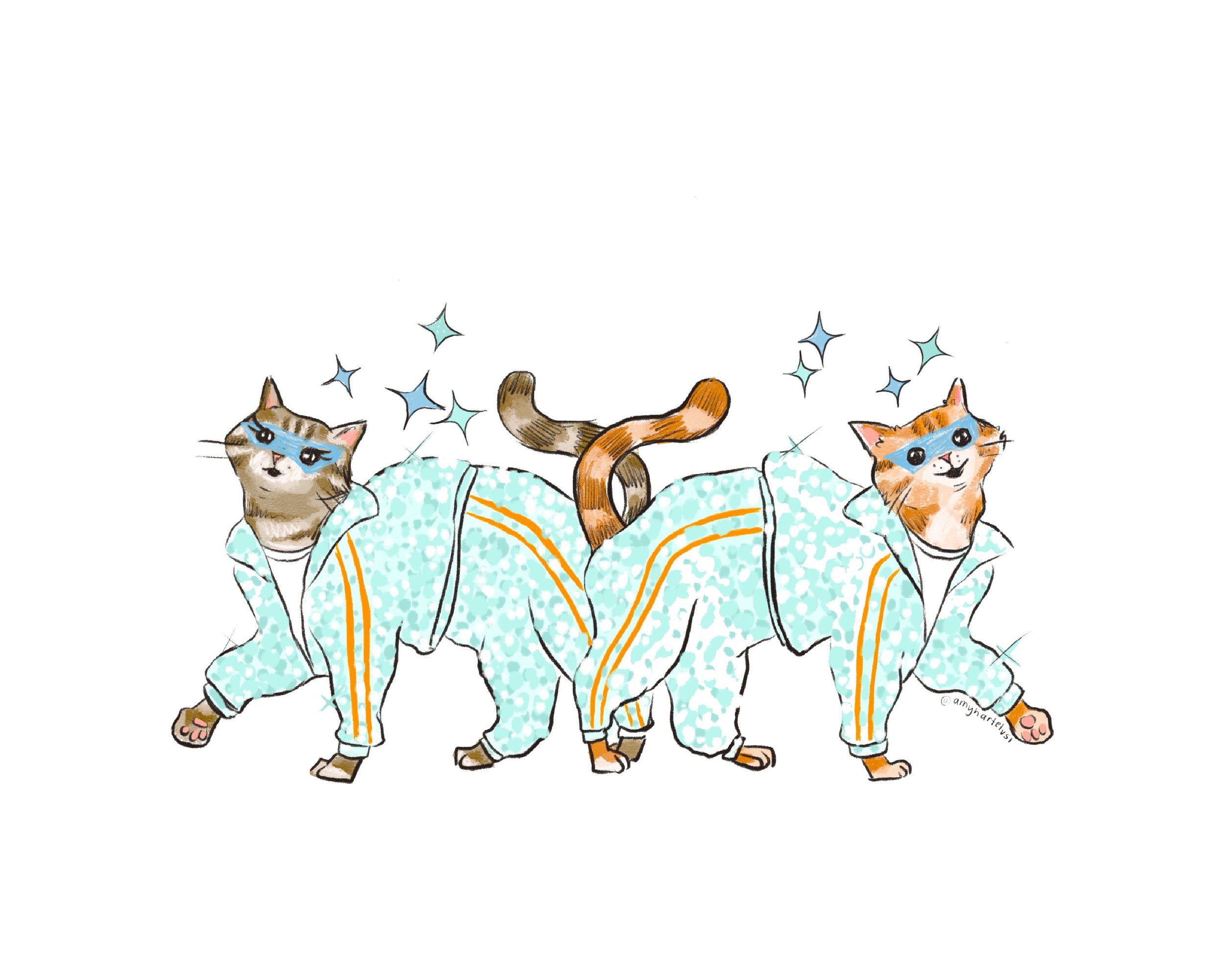 Opalite Cats 8x10 Print