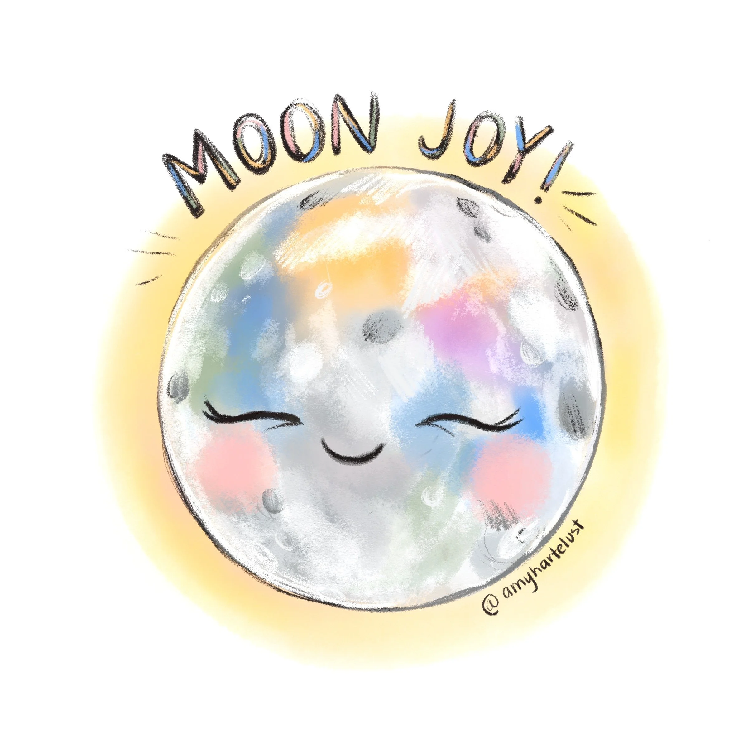 Moon Joy Vinyl Sticker *PRE-ORDER*