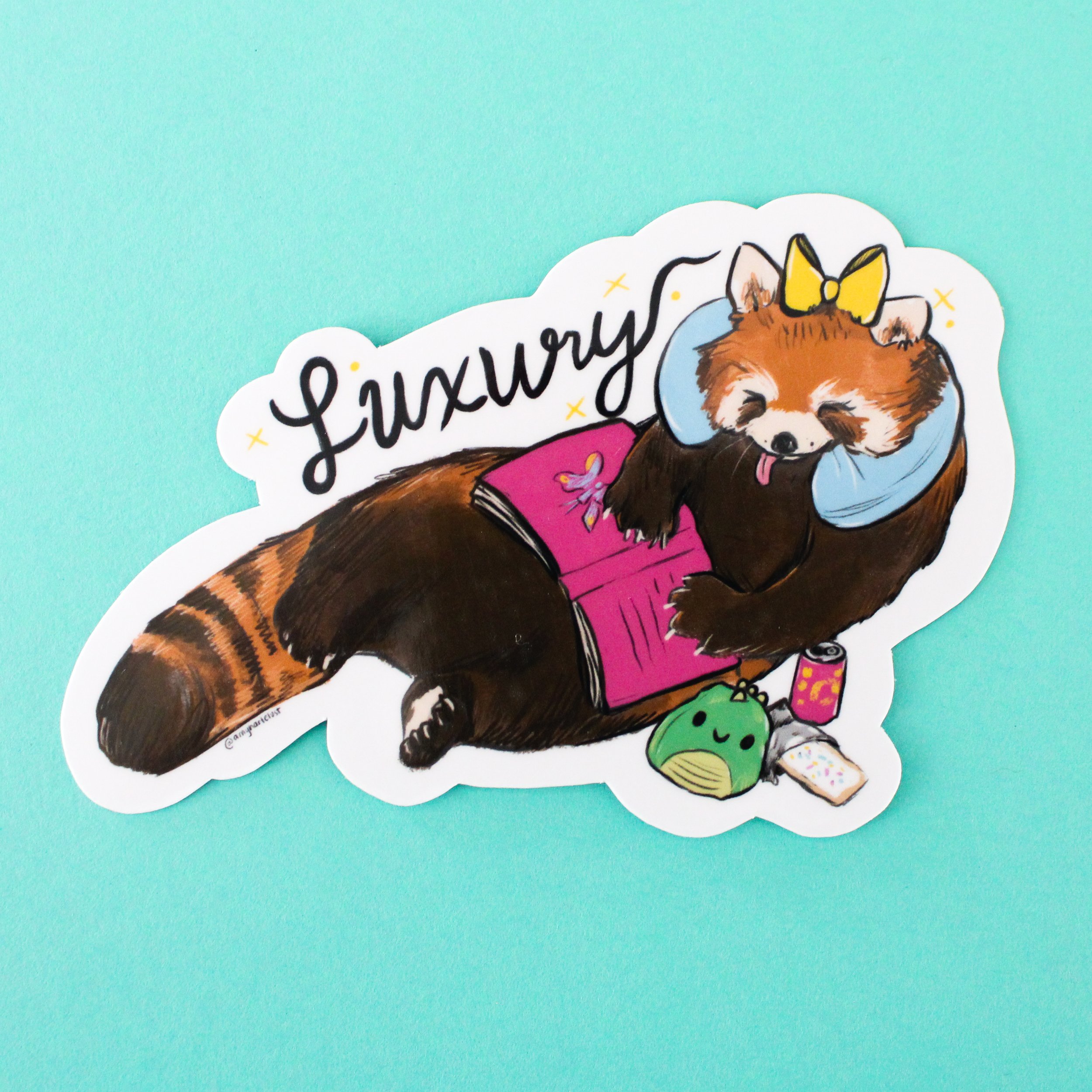 Luxury Red Panda Vinyl Sticker