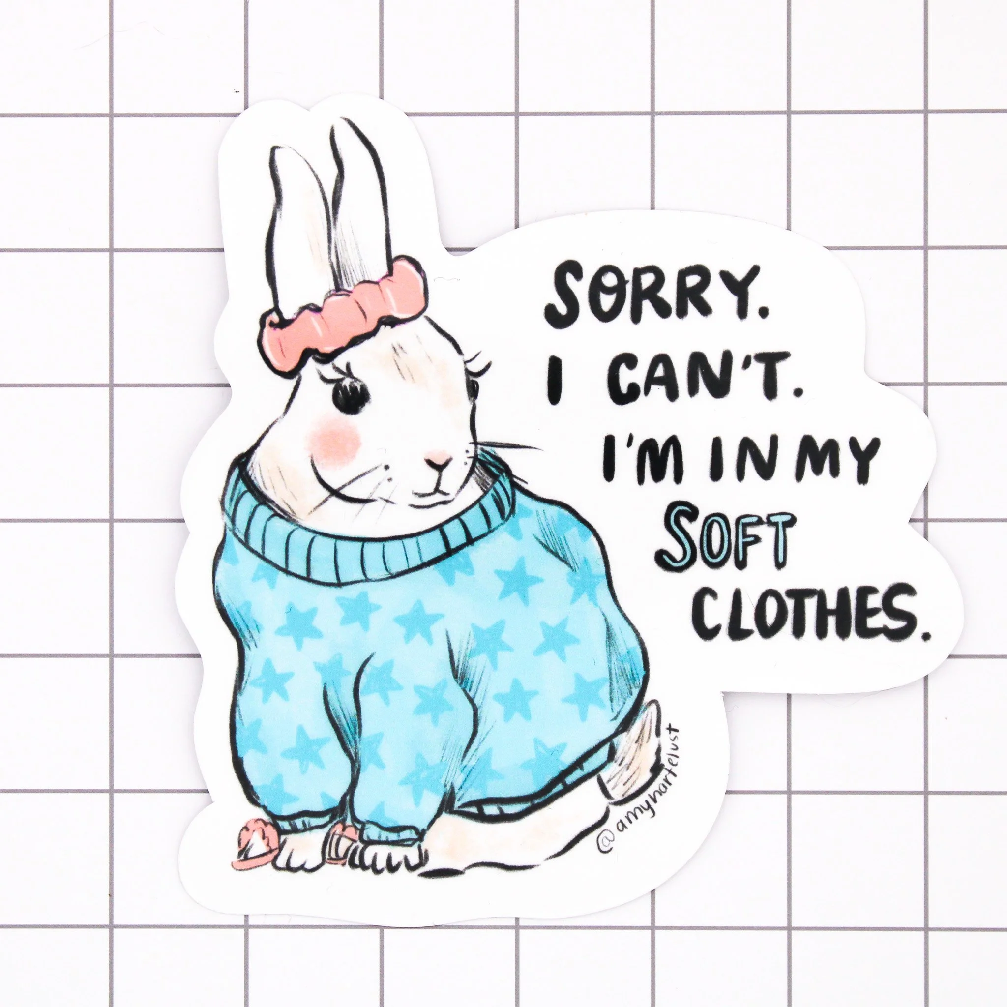 Soft Clothes Vinyl Sticker