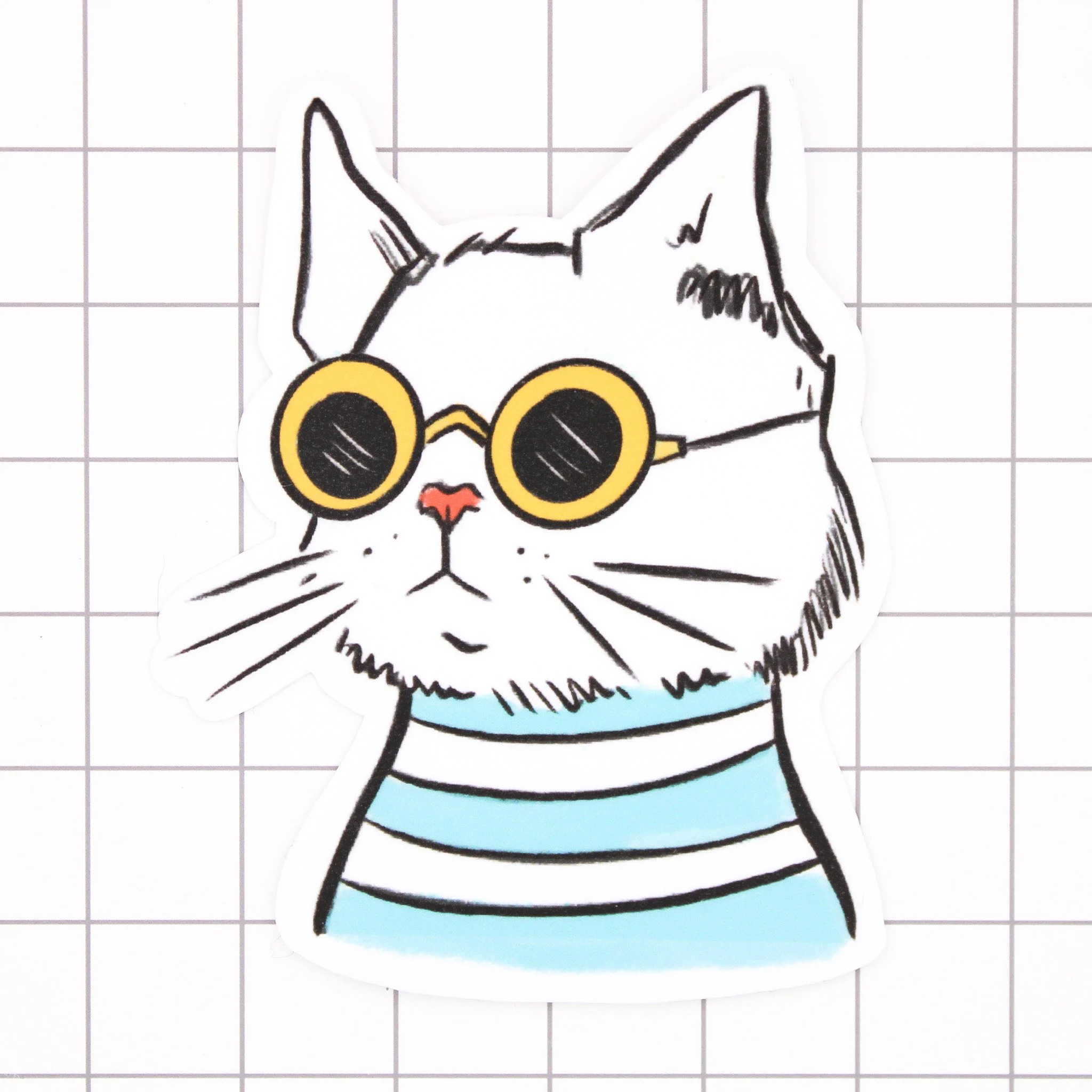 Cool Cat Vinyl Sticker