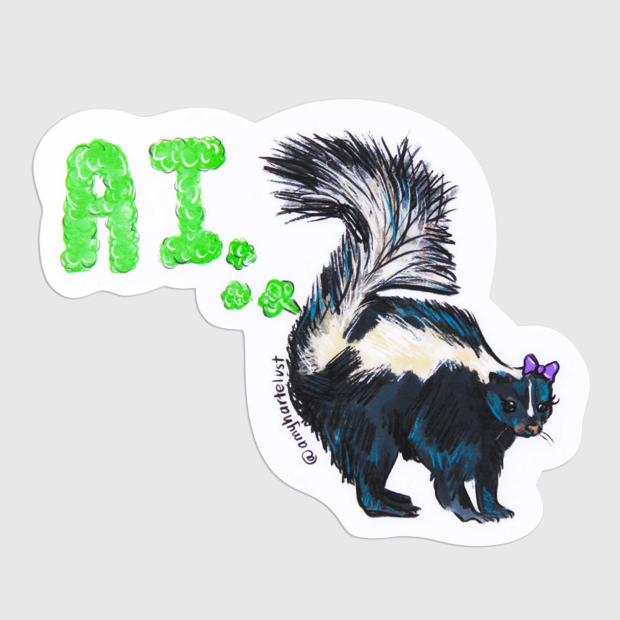 AI Stinks Vinyl Sticker