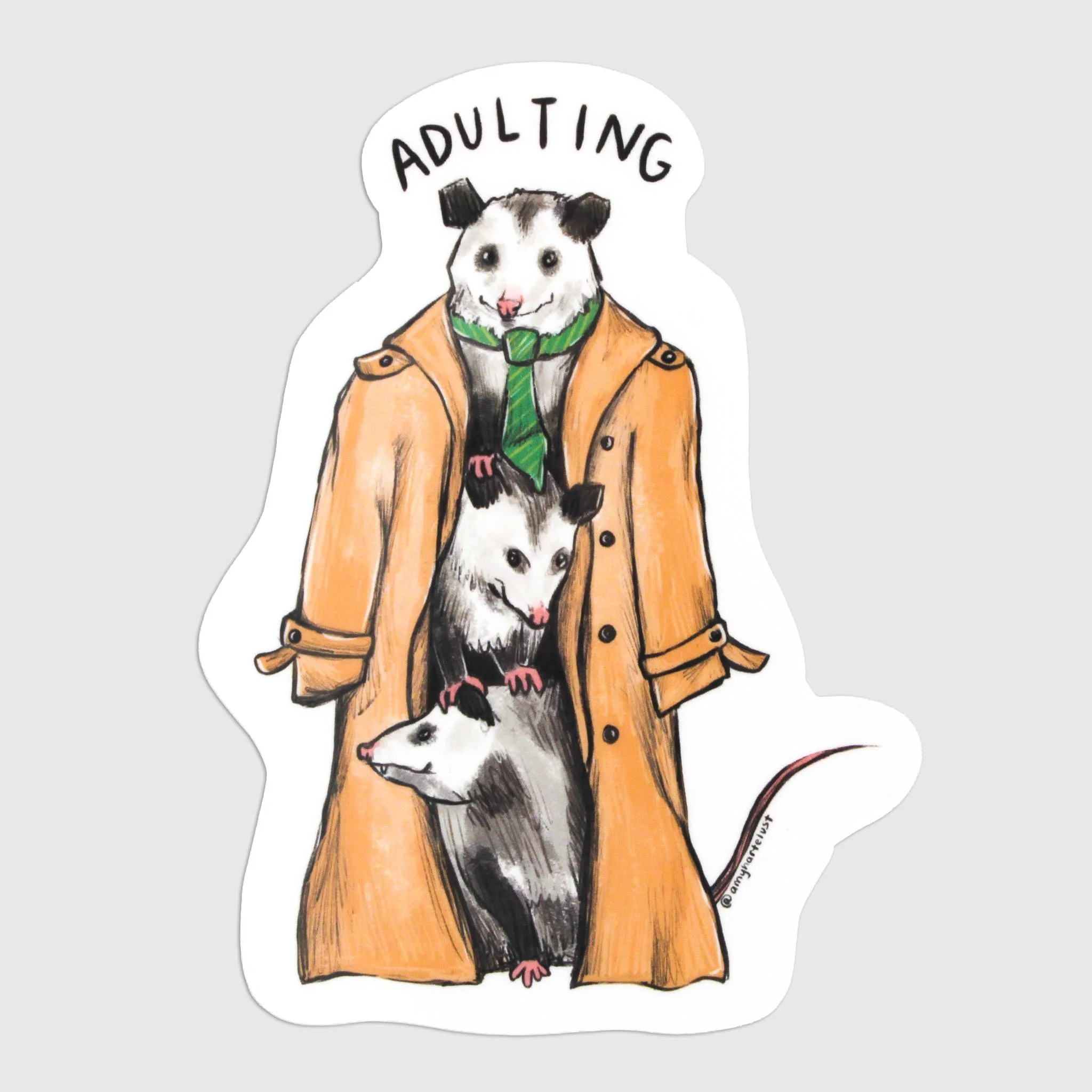 Adulting Possums Vinyl Sticker