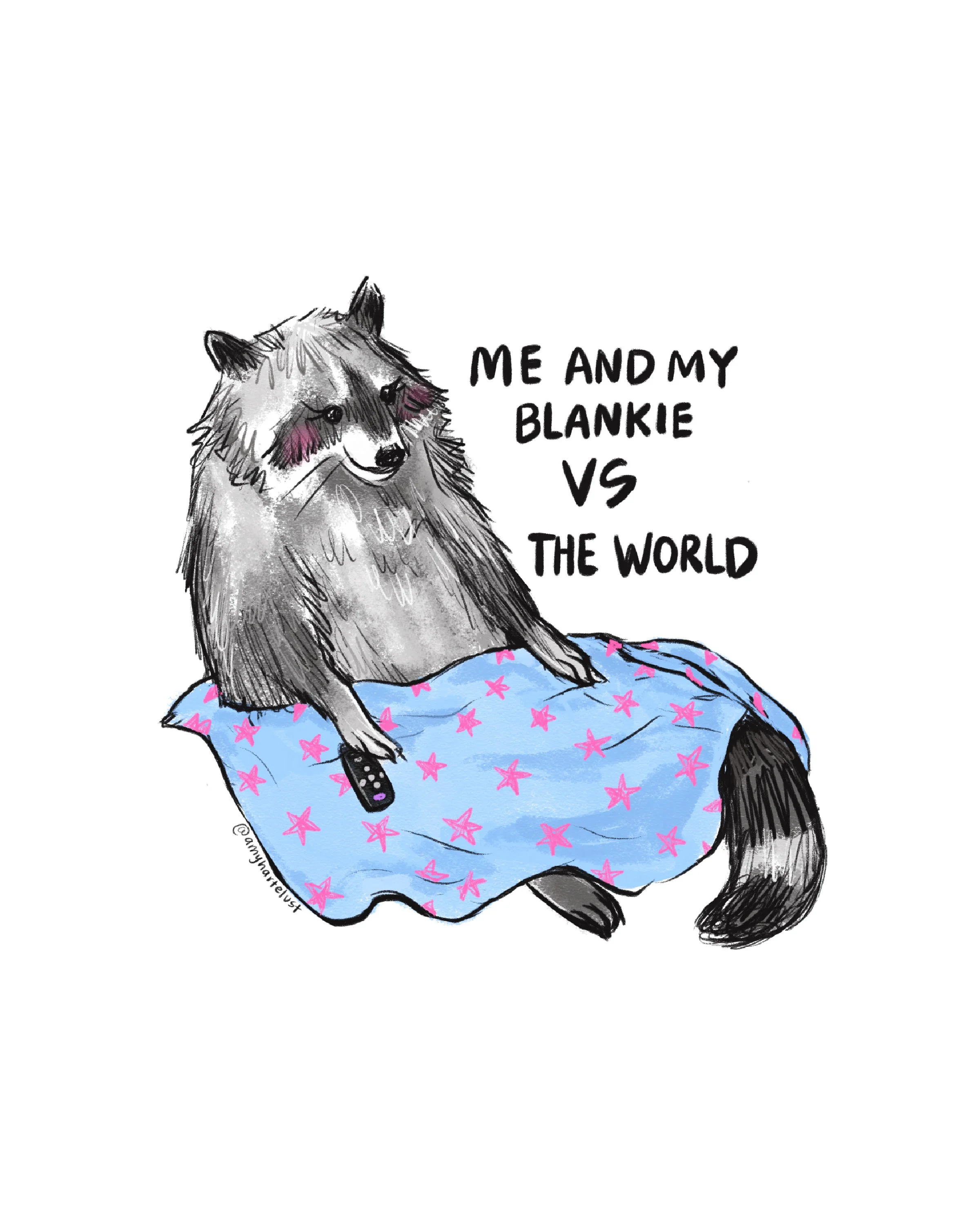 Blankie Vs World 8x10 Print