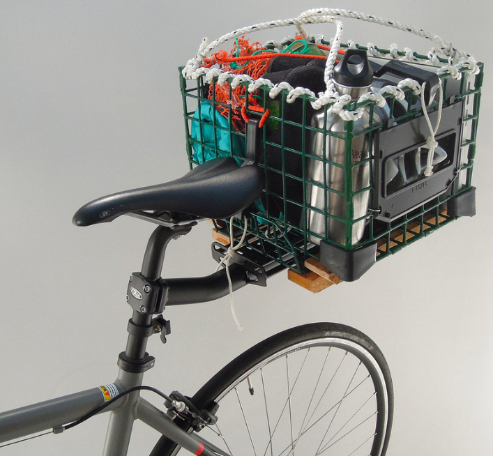 Lobster trap bike basket