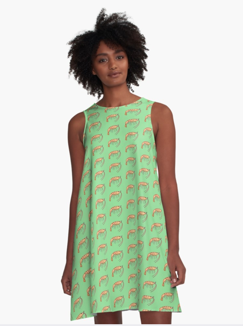 Prawn A-line Dress