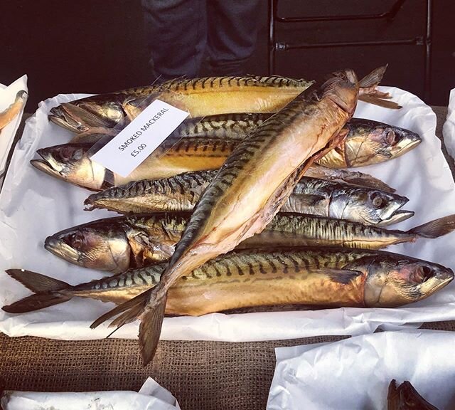 Absolutely beautiful smoked mackerel at the farmers market a couple weeks ago- missing it today!  Shop small &amp; local to make the world a more balanced place. 👨&zwj;🌾🧜&zwj;♀️ #savetheseas #savetheworld