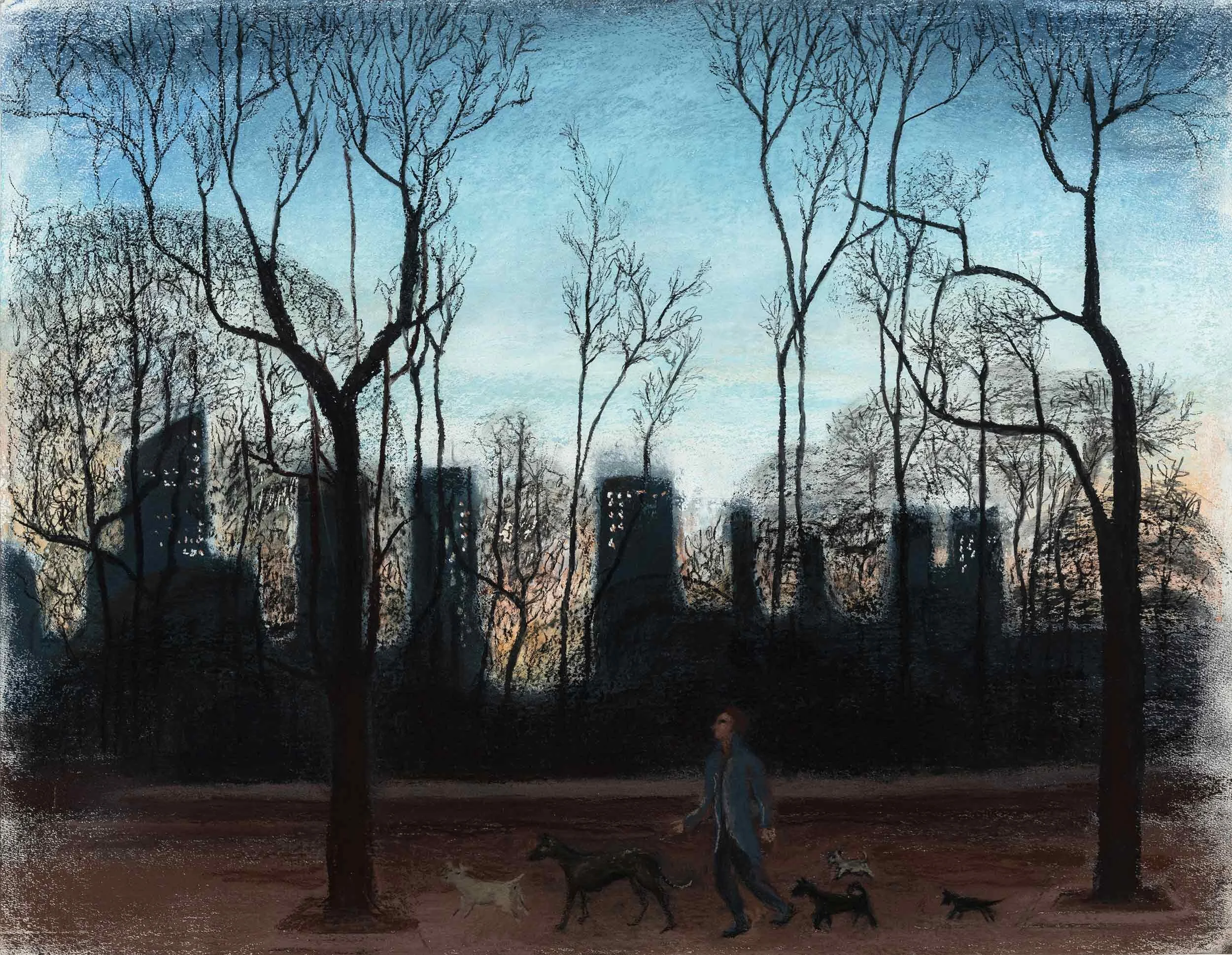 Central Park, The dog walker