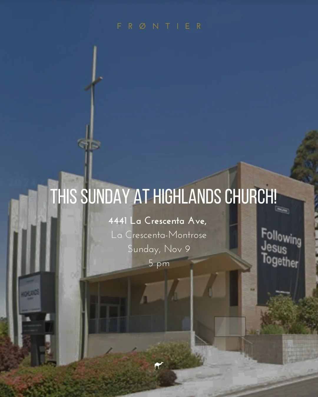 This Sunday &mdash; One-Night Only at 5PM!

We&rsquo;re gathering at Highlands Church in La Crescenta

4441 La Crescenta Ave, La Crescenta, CA
(Easy parking &mdash; highlandsla.com)

As many of you know, the St. James lease didn&rsquo;t move forward 