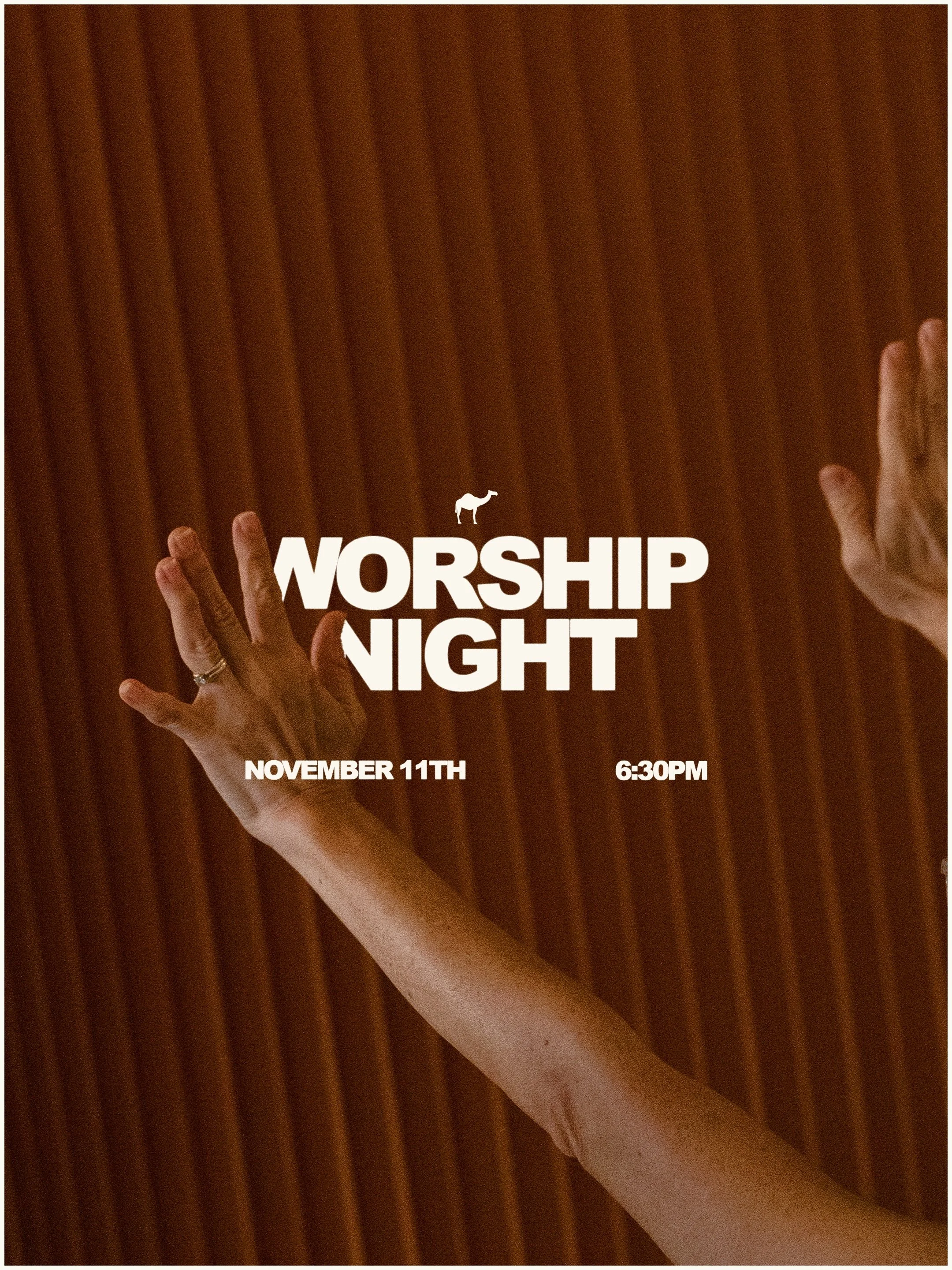 ⚠️DATE CHANGE⚠️ Our next worship night is happening on Wednesday, November 11th in the main auditorium &amp; we want to see you there.

We&rsquo;re excited to continue gathering together with one purpose, to exalt the name of Jesus. These nights are 