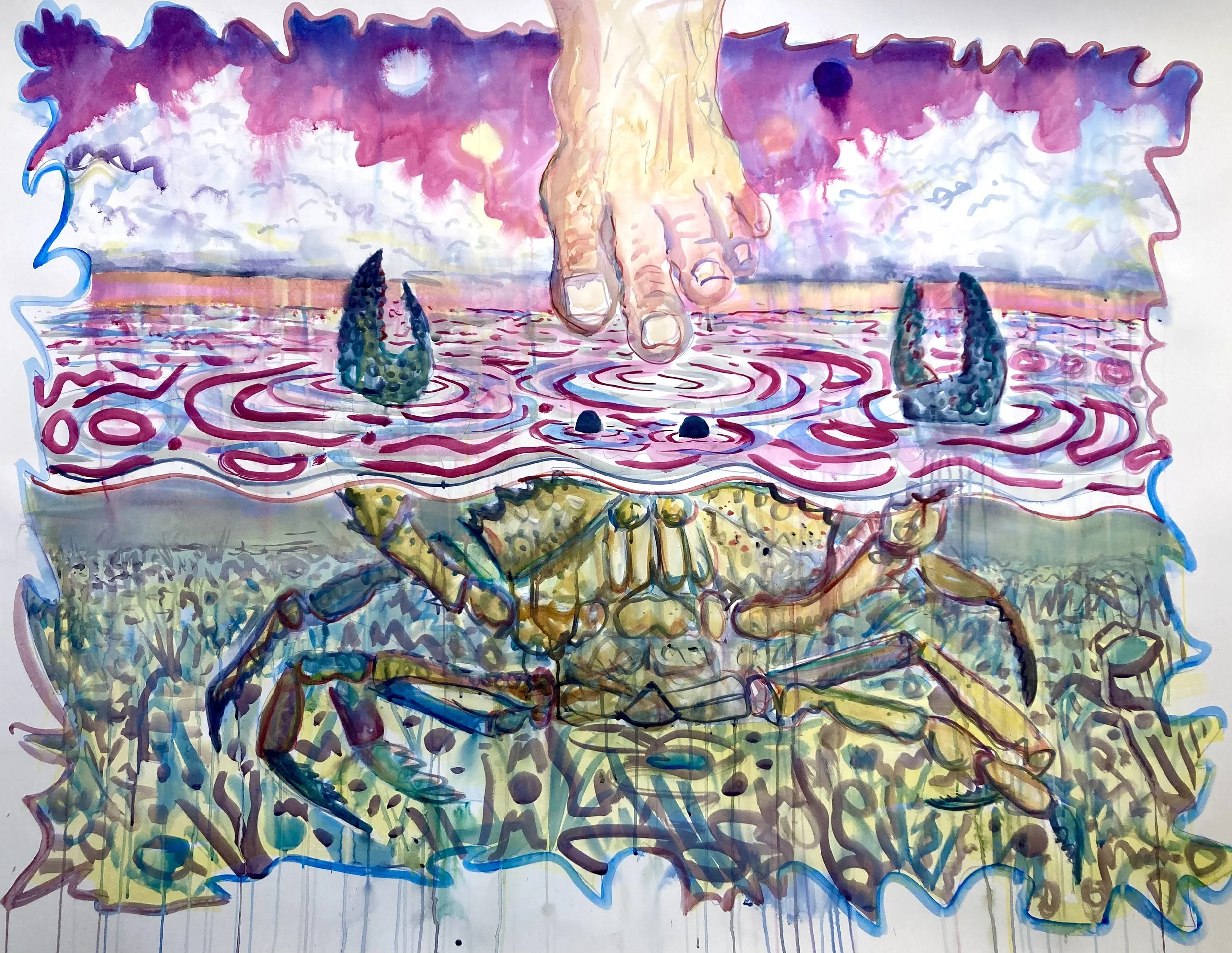 Deep Dips, Watercolor, 55x72.jpeg