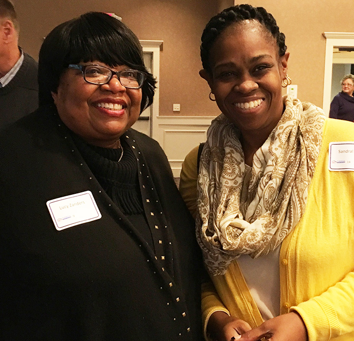 Executive Director Lucy Zanders and Sandra Bunting