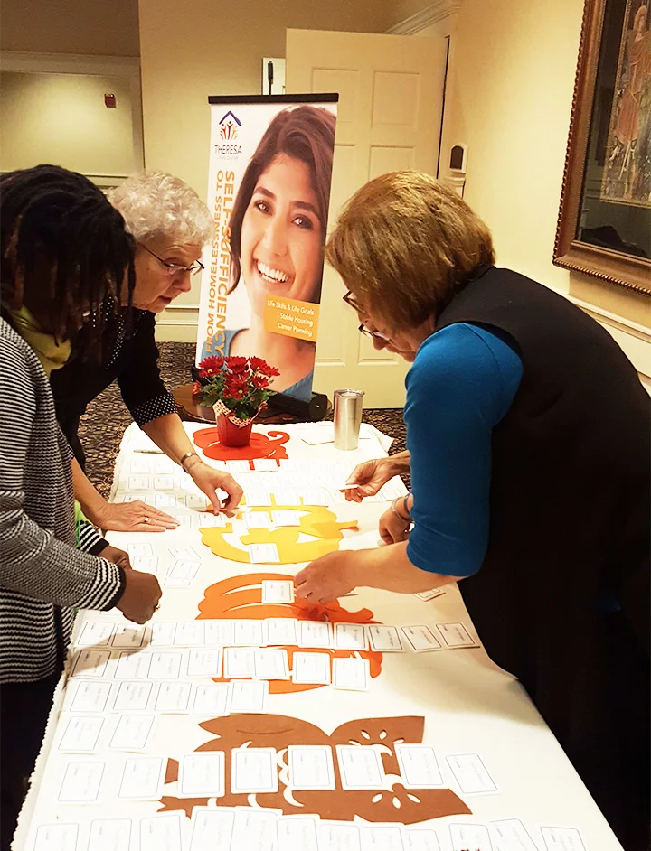 Registration table volunteers hard at work!