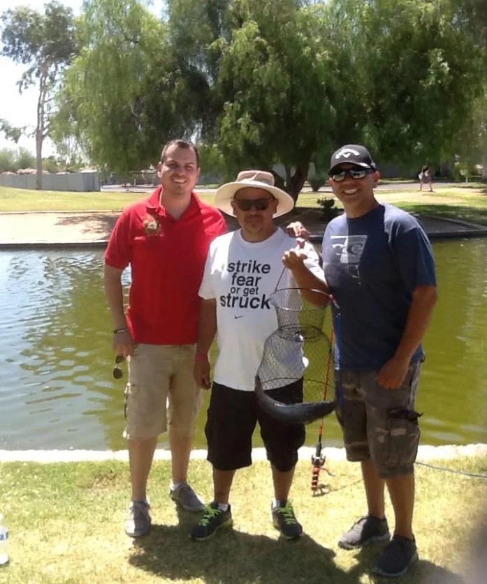 Rep. Cardenas at Desert West Lake Park on Arizona Fishing Day