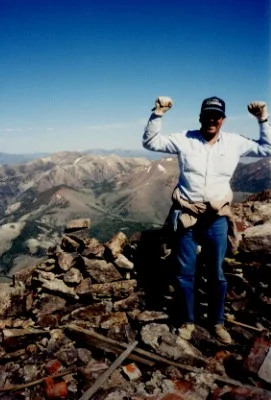 juan palma hiking the toiyabe range in central nevada while an employee of the the toiyabe national forest service.