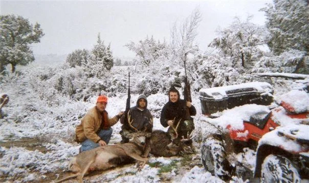 From Right to left: Jerry Otero, His Younger Brother, and His Father in garfield County, CO