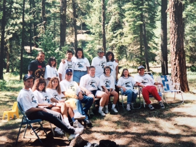 The 2005 Peru Family Reunion in the forest of the White mountains of arizona.