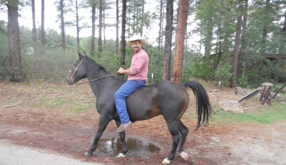 Rock on horseback
