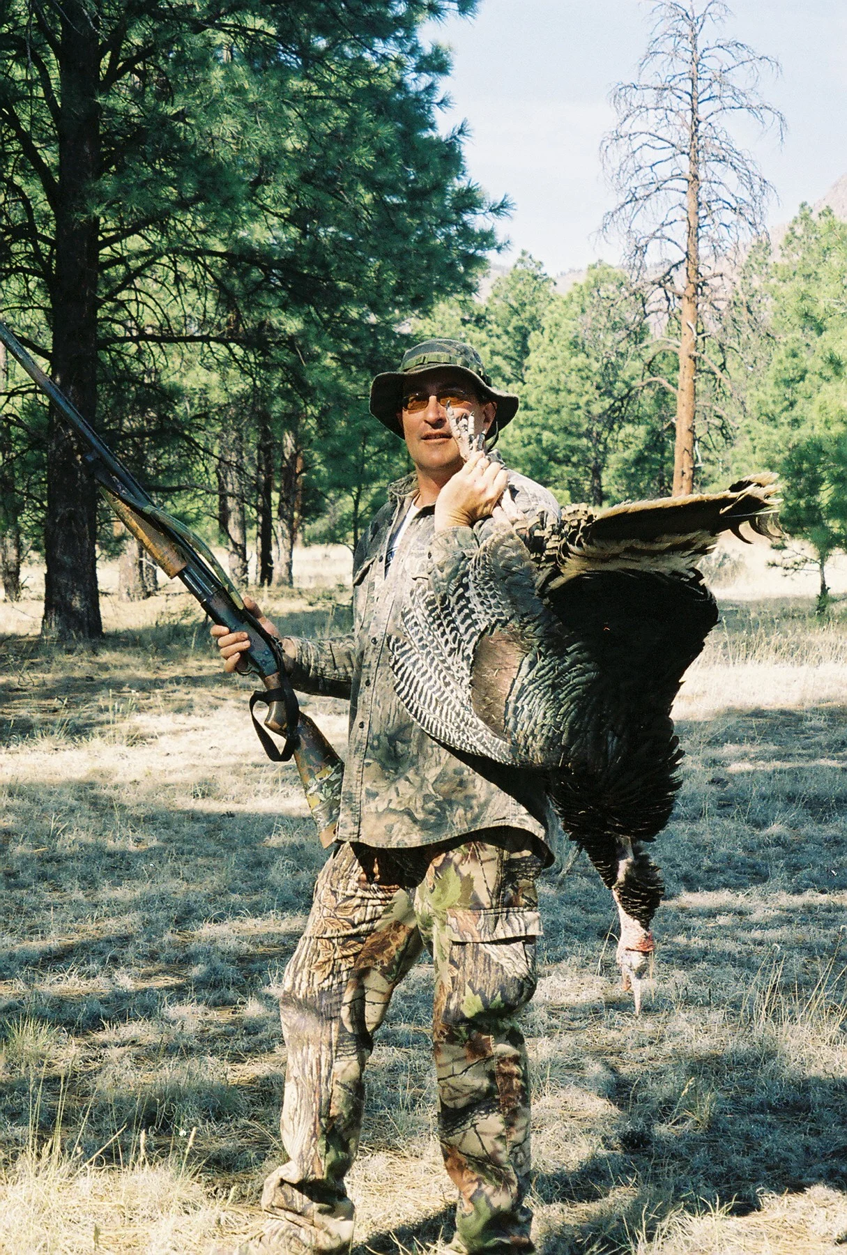 Martin Anaya with turkey harvest pre-Shultz Fire burn (2006)