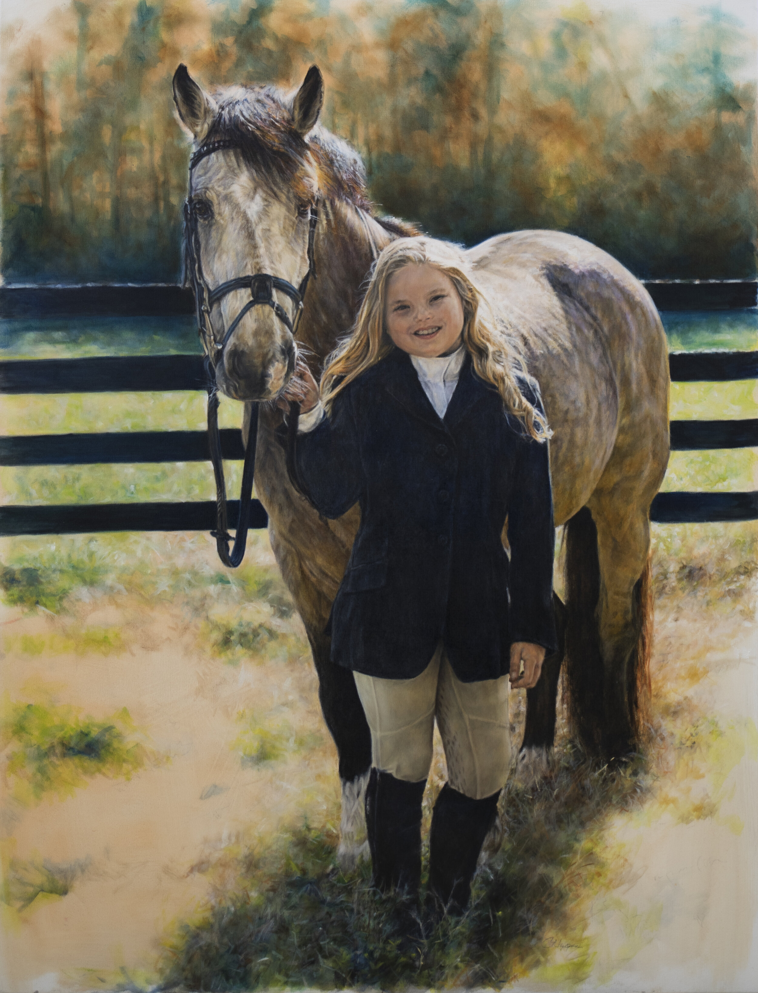  “Mattie Ann + Harry”  Oil  42 x 32   Private Collection  