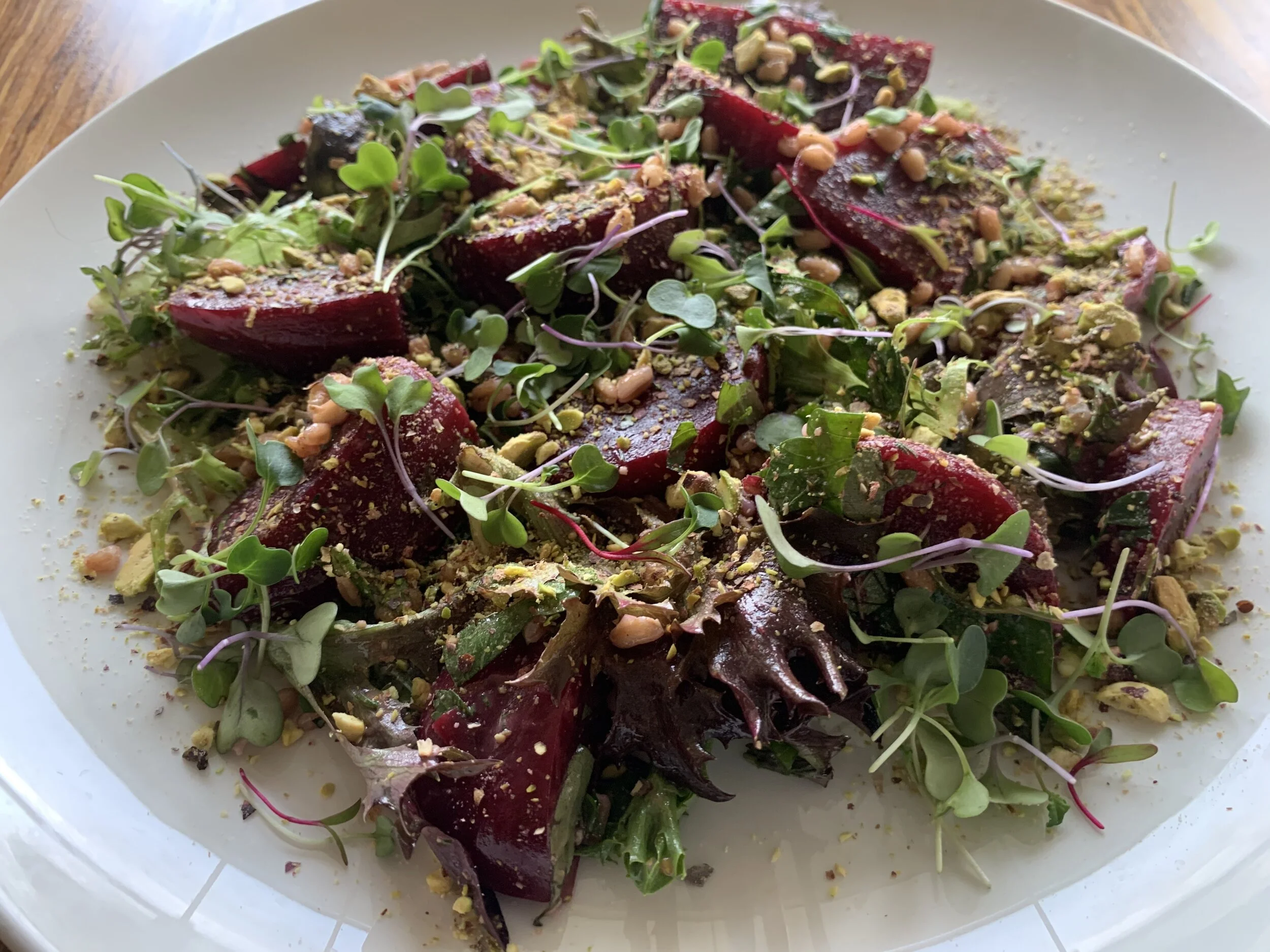 Red Beet and Farro Salad