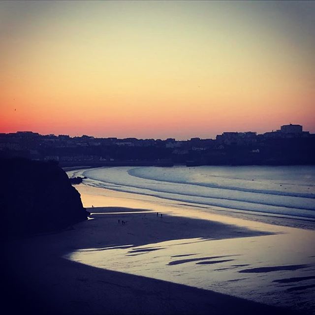 Sun setting over another &ldquo;Cornish work&rdquo; day.