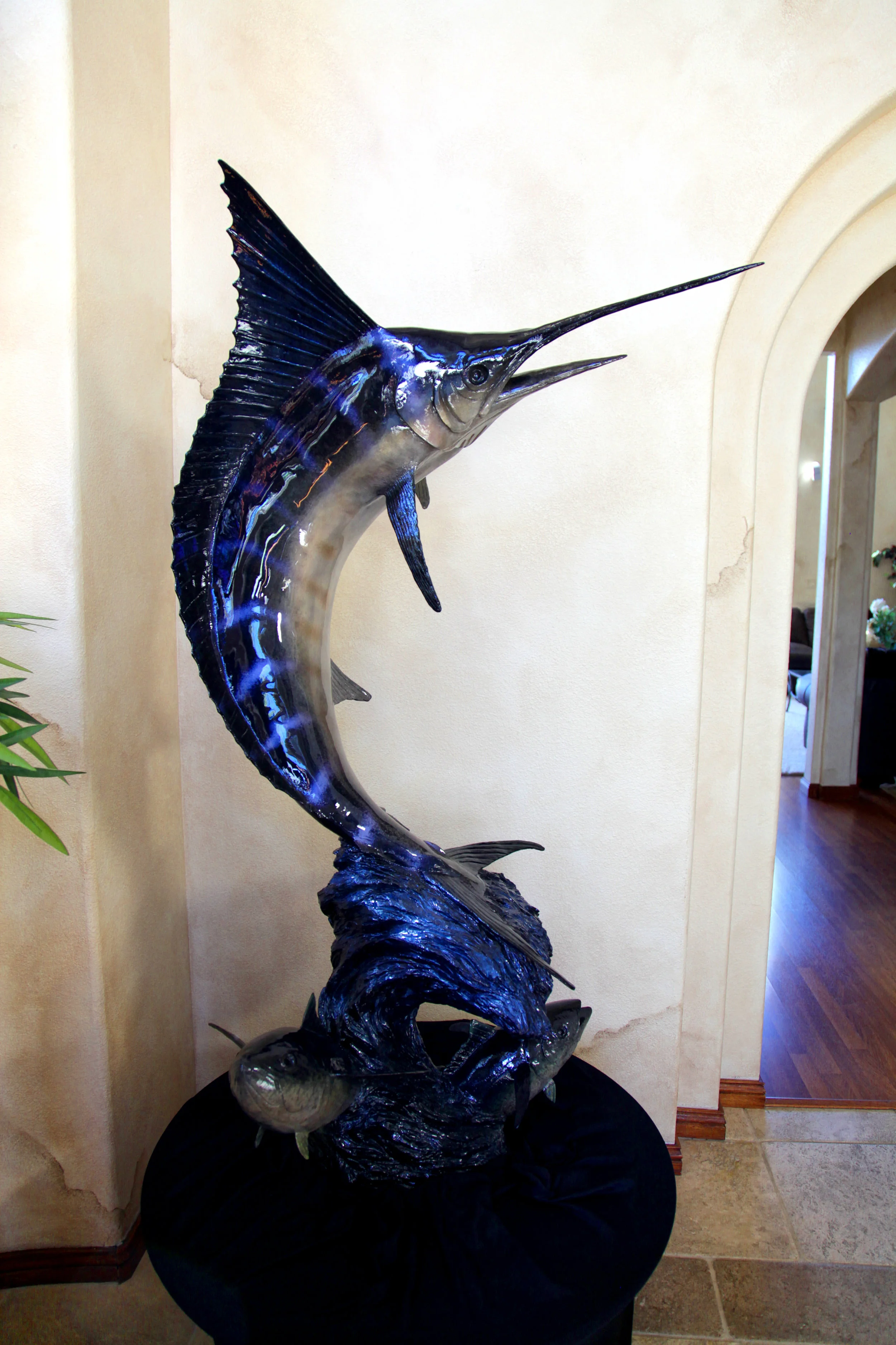 Oceans Wild marlin sculpture