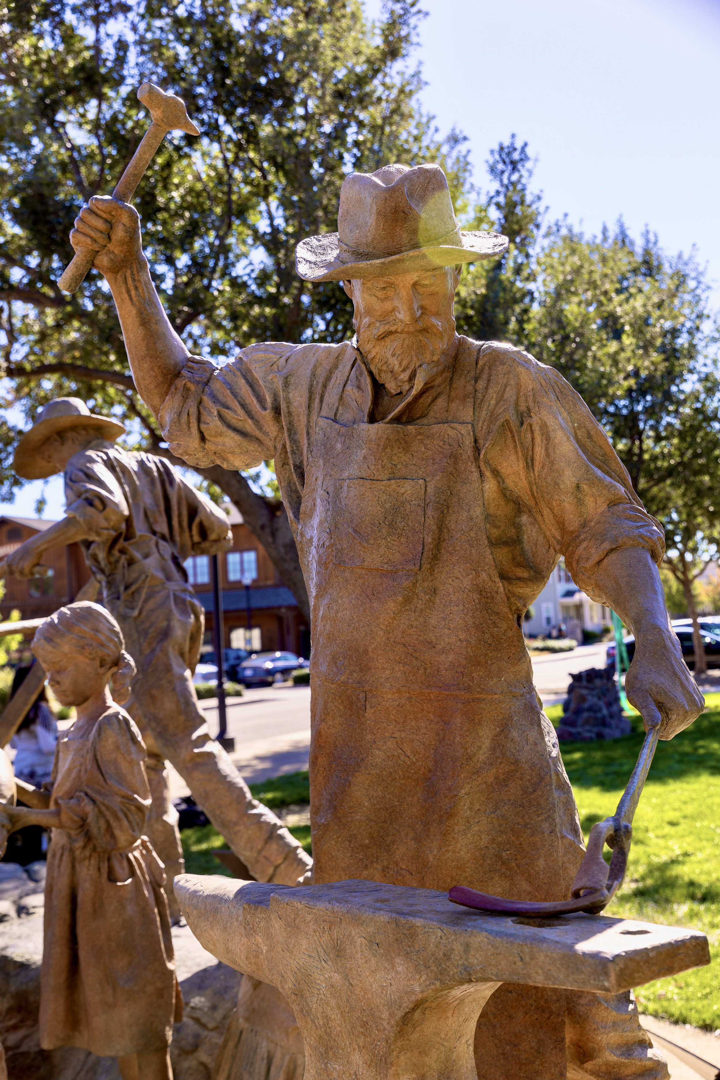  "The Blacksmith" for ‘The Junction’ monument.  Photo by the City of Dublin 