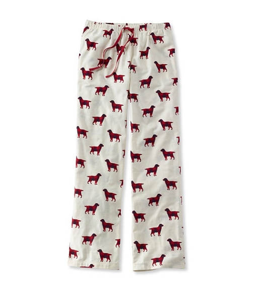  Every year LL Bean comes out with a new dog print for their flannel pjs and they are super comfy. 