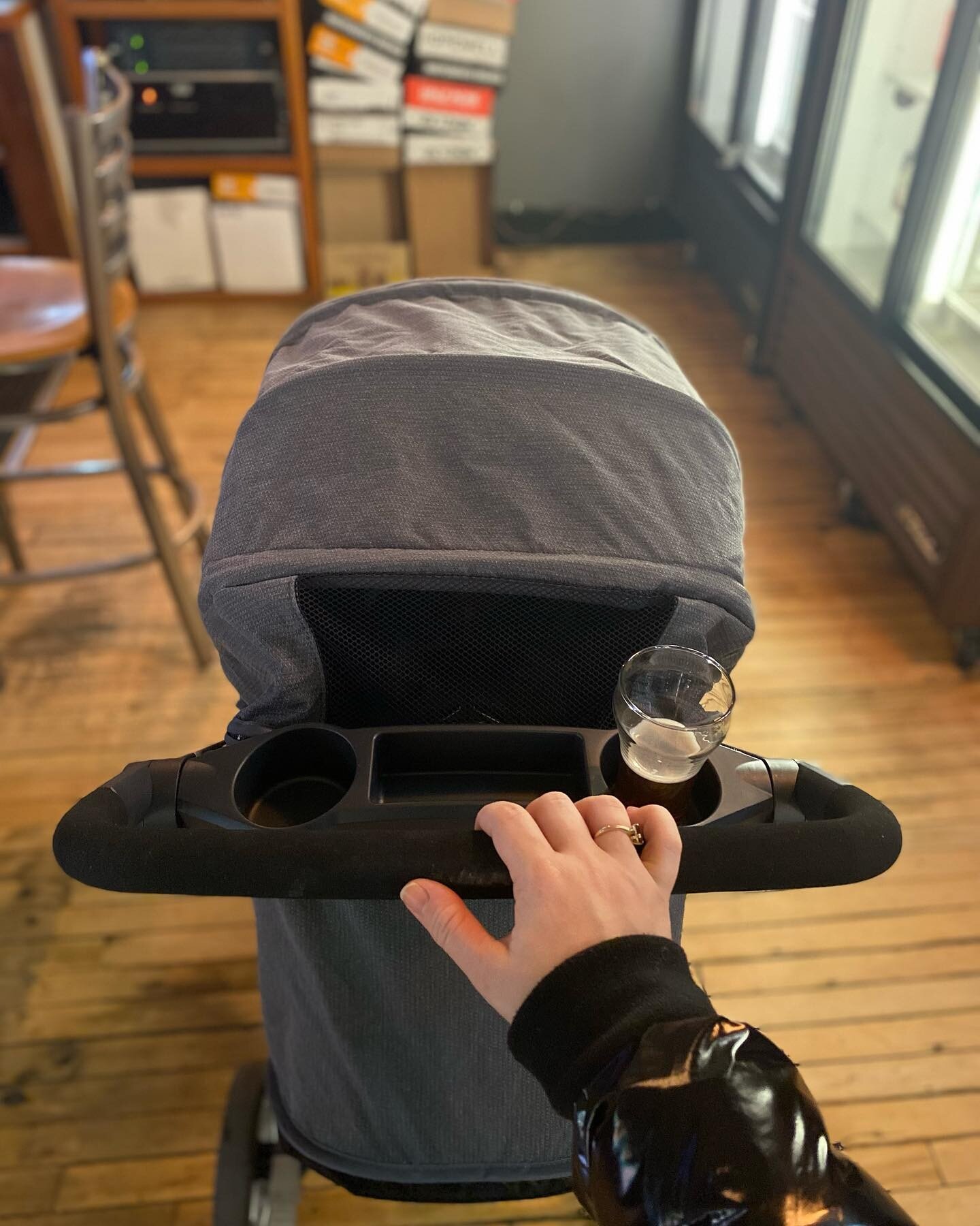 Parenthood 101: strollers make great &ldquo;grocery&rdquo; storage 

#parenthood 
#illhaveanother 
#beershophq
#momlifebelike 
#craftbeerbar 
#oakparkillinois 
#downtownoakpark 
#strollerstrides 
#thisweathertho 
#warmwinters 
#dryhopbrewers 
#pumpki