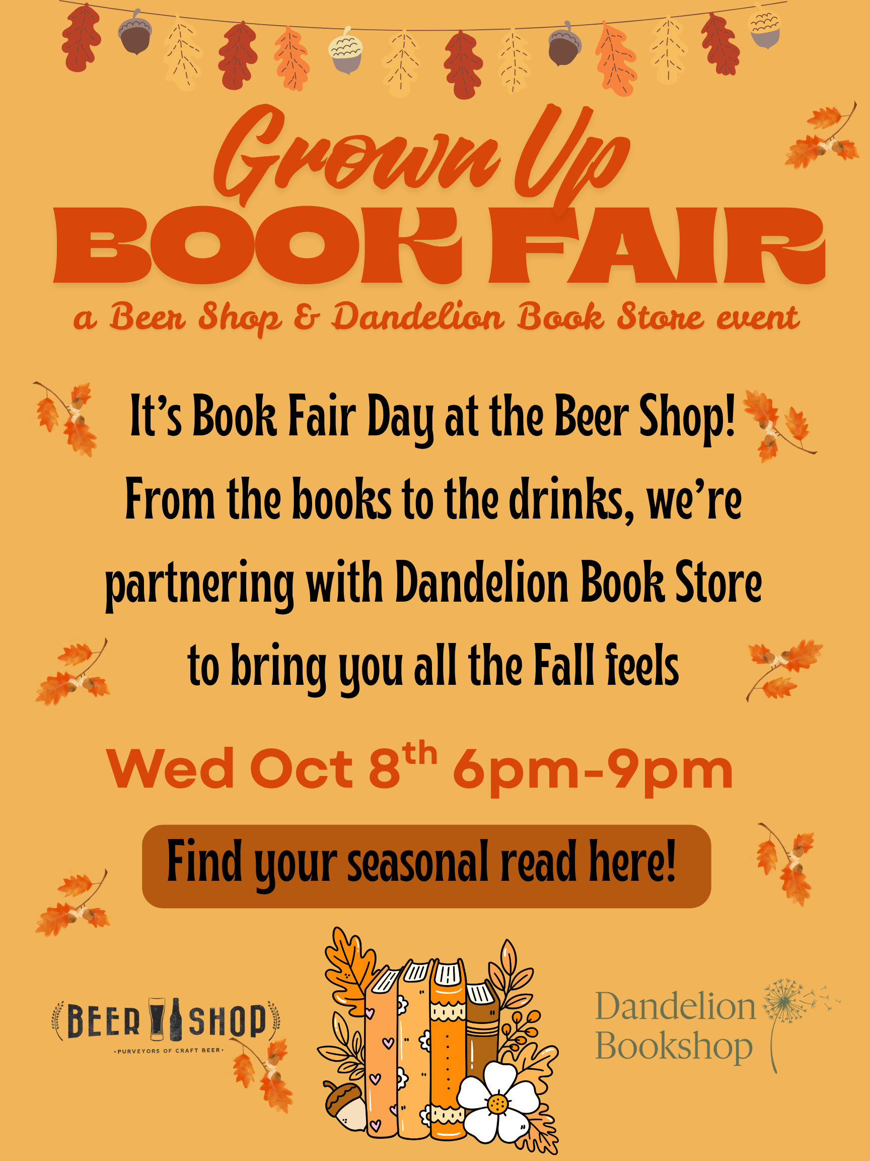 Grown Up Book Fair: Fall Feels