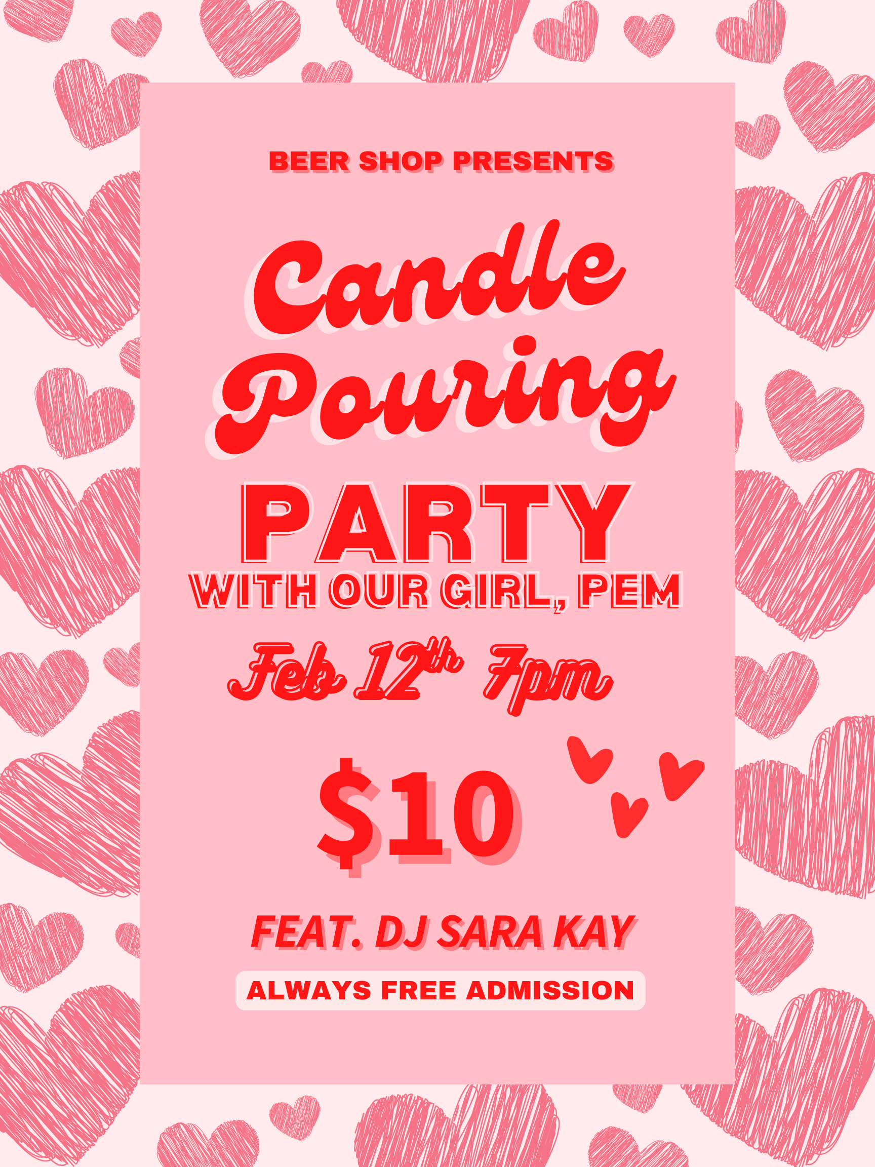 Candle Pouring Party