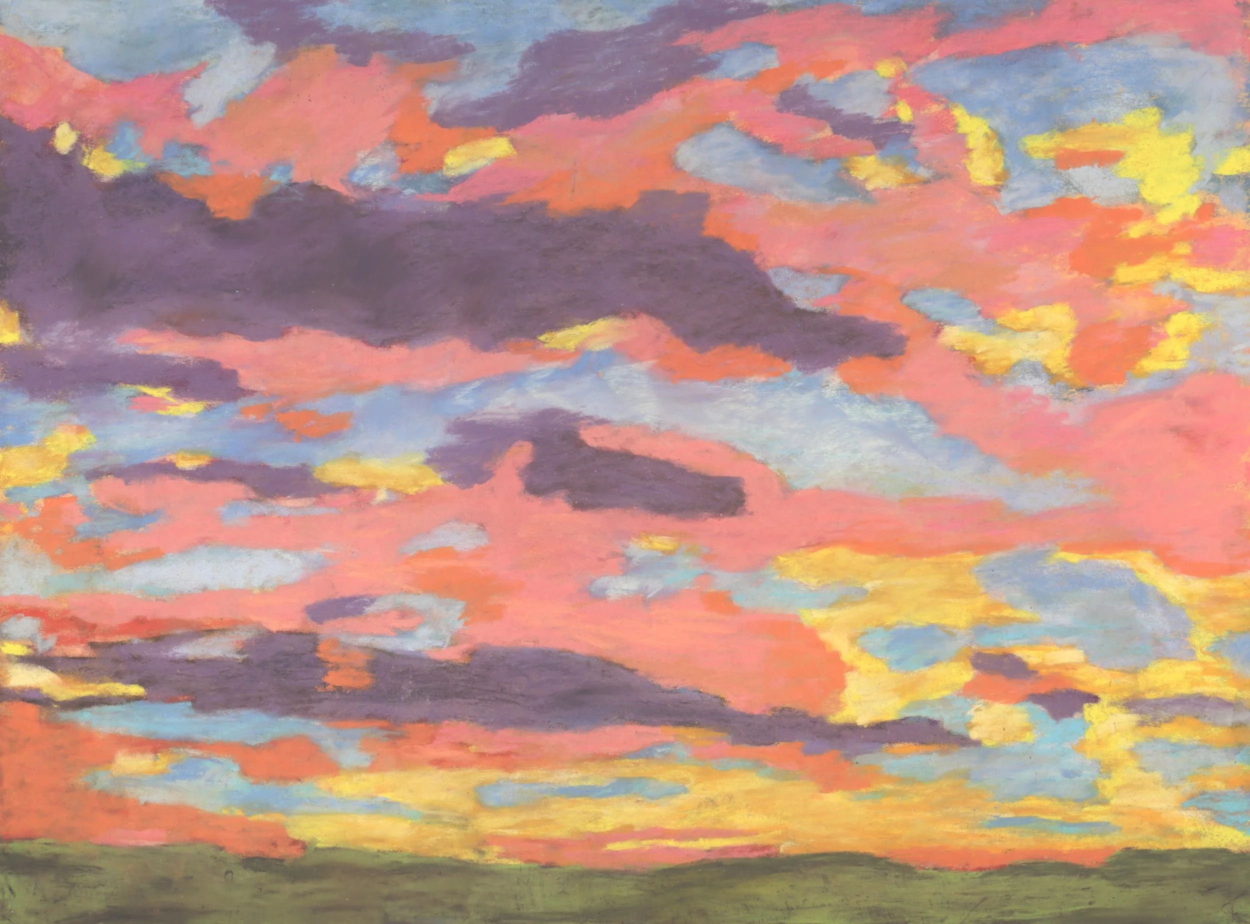 24-0237, 2024, Pastel on paper, 12" x 16"