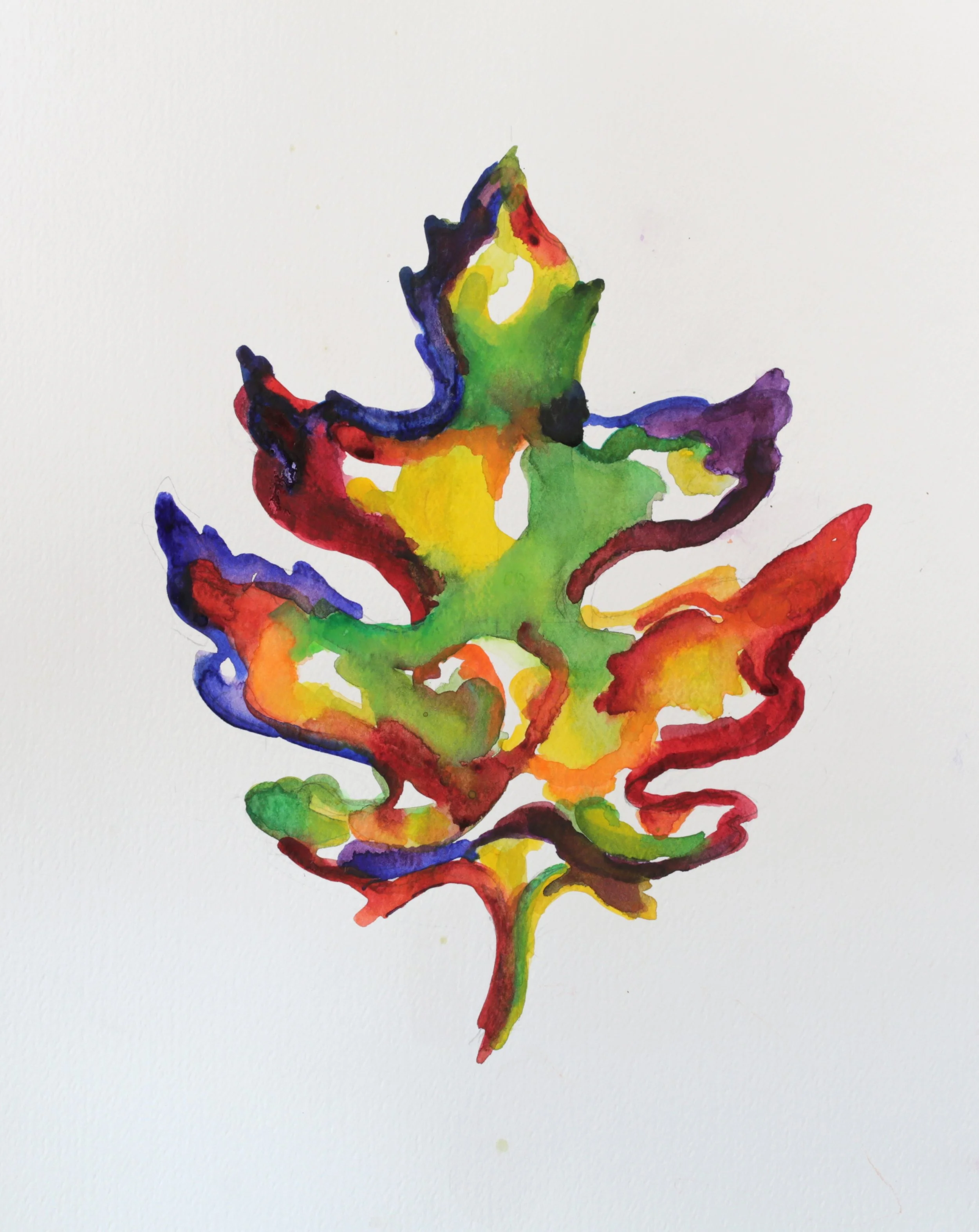 25-0309, 2017, Watercolor on paper, 15" X 11"