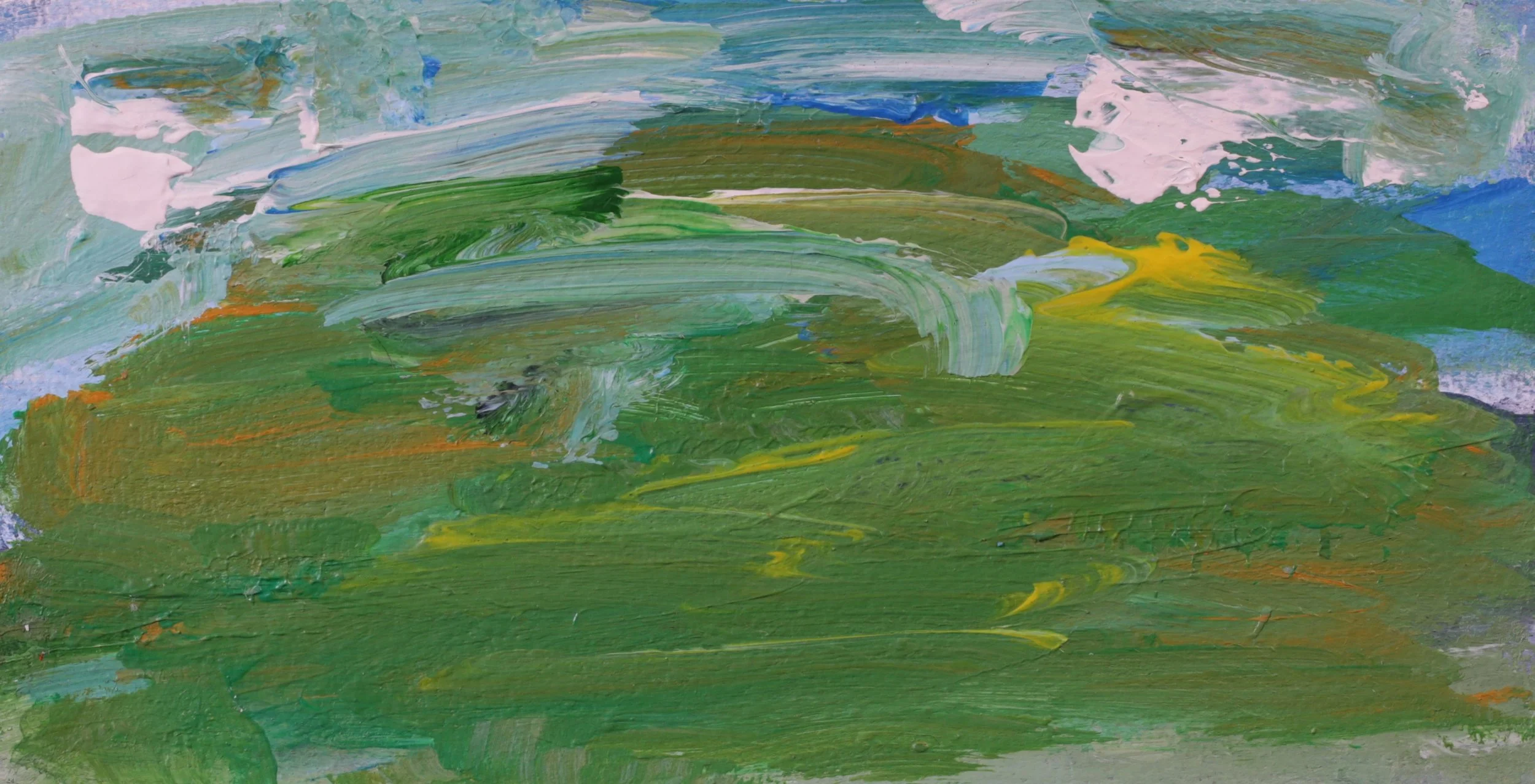 24-017, 2026 Acrylic on paper, 4 7/8" x 9"