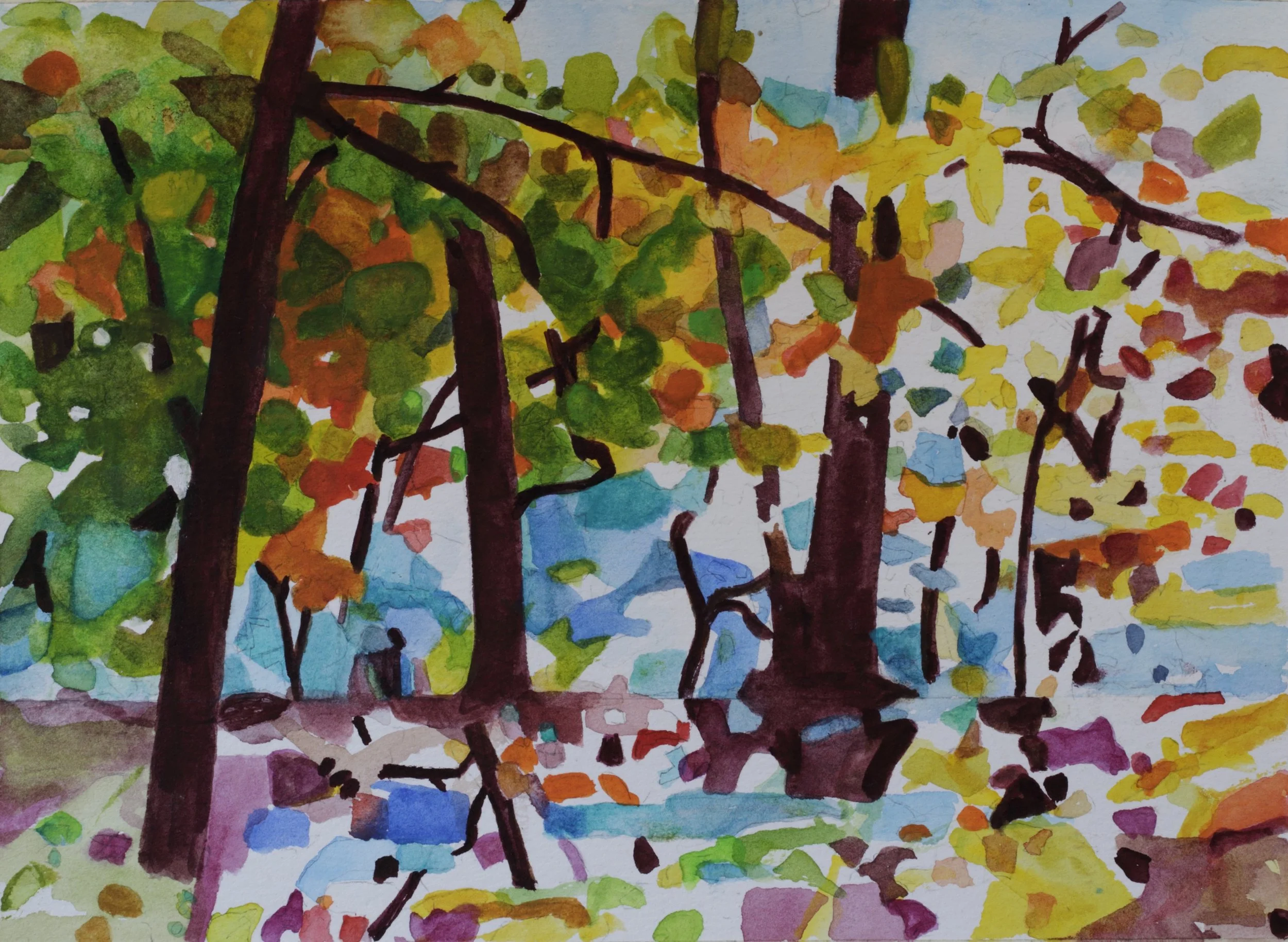 26-0336, 2024, Watercolor on paper, 8" X 11"