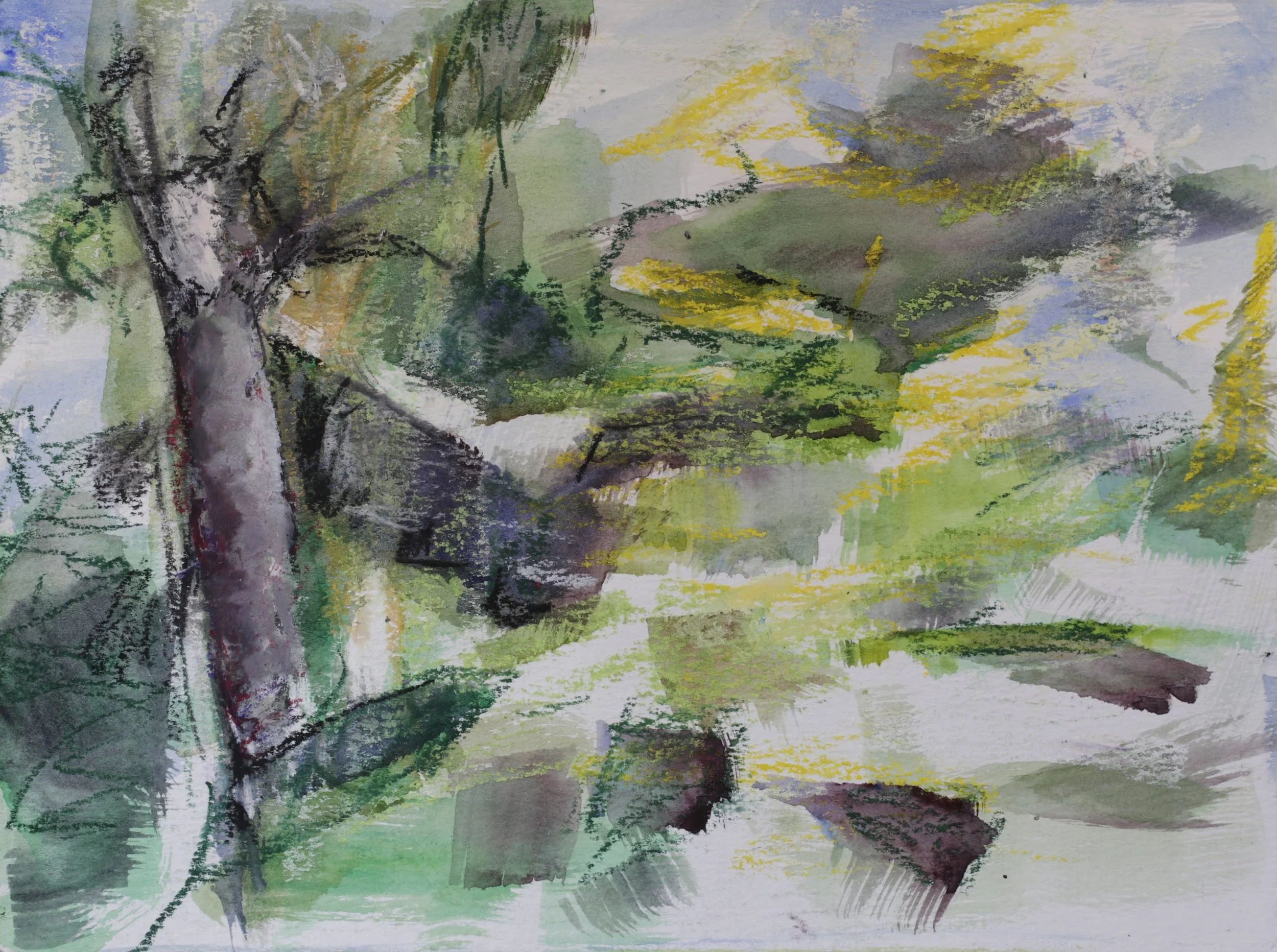 26-0331, 2024, Watercolor on paper, 9" X 12"