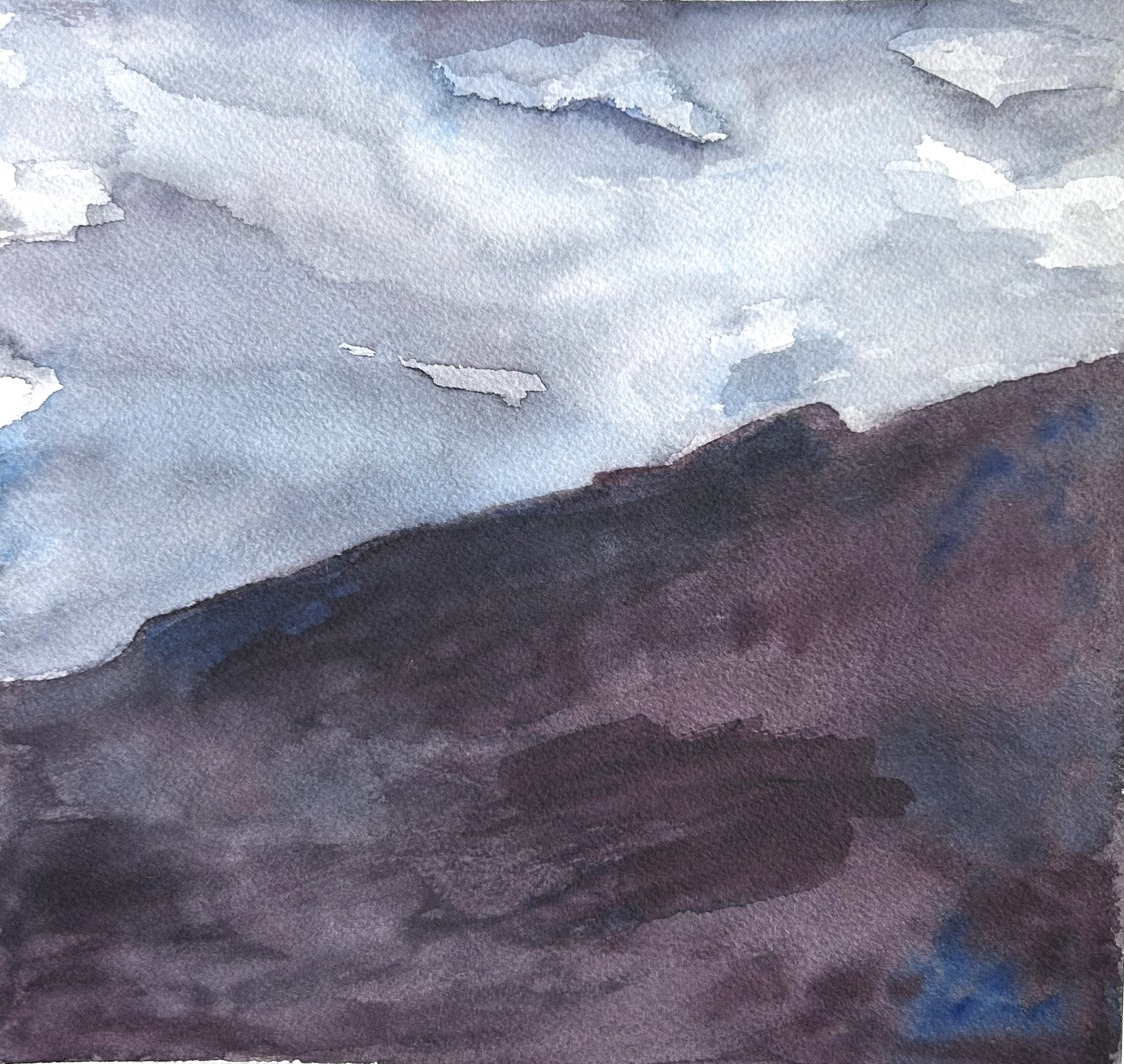 24-0303, 2024, Watercolor on paper, 7 3/4" X 10"