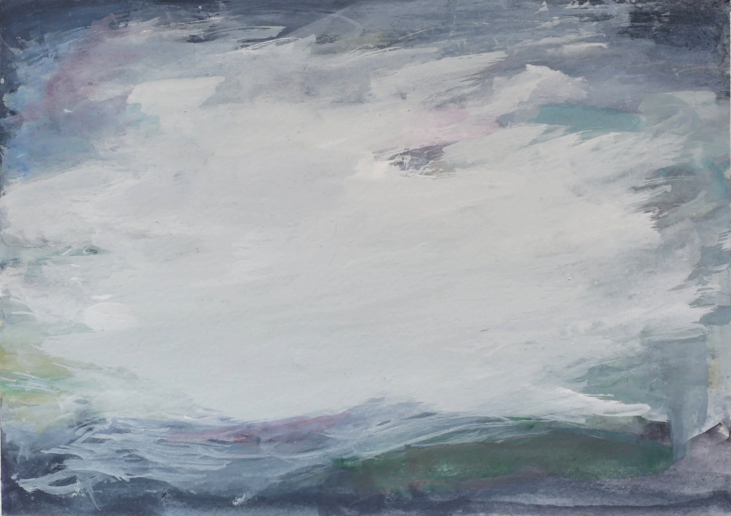 24-0325, 2023, Watercolor on paper, 7 1/4" X 210 1/4"