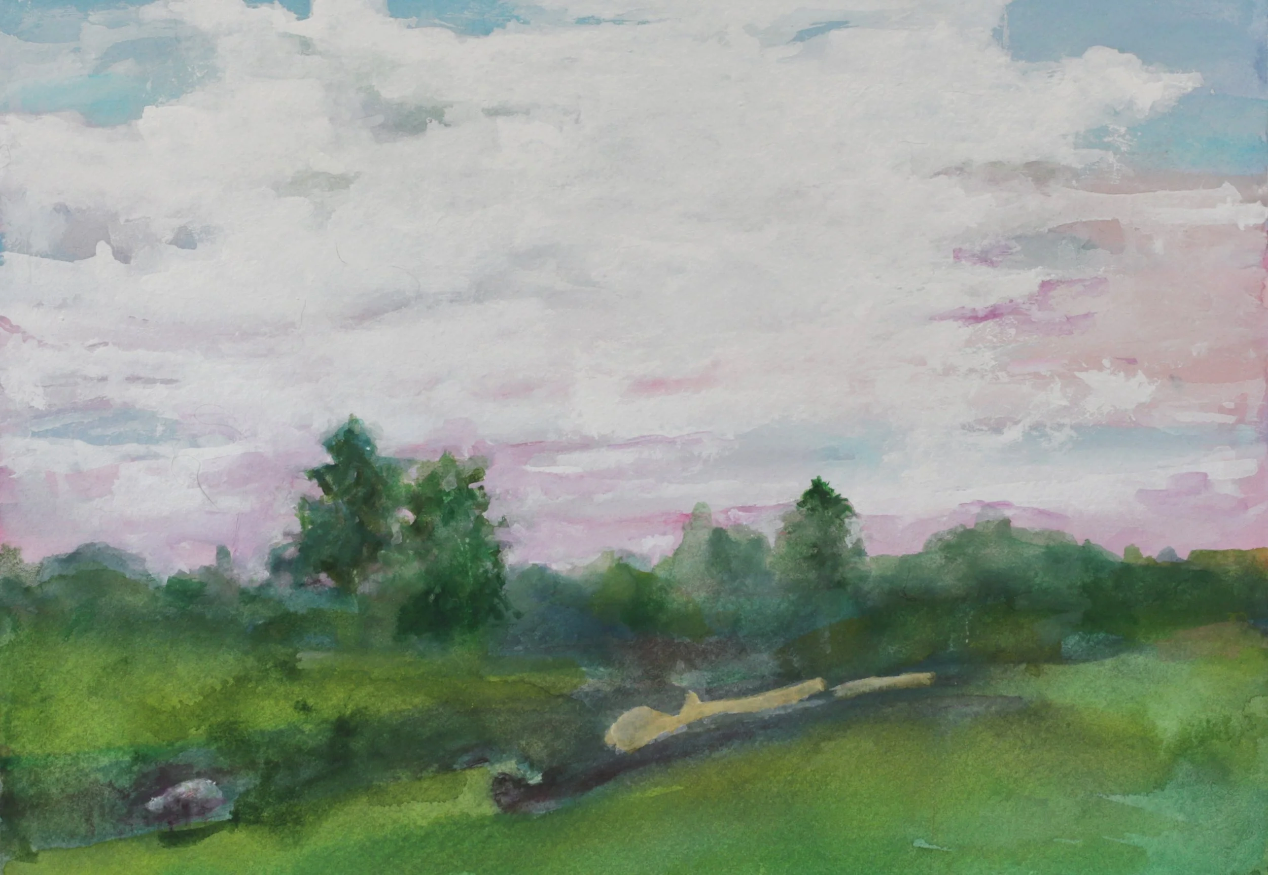 24-0327, 2023, Watercolor on paper, 11" X 15"