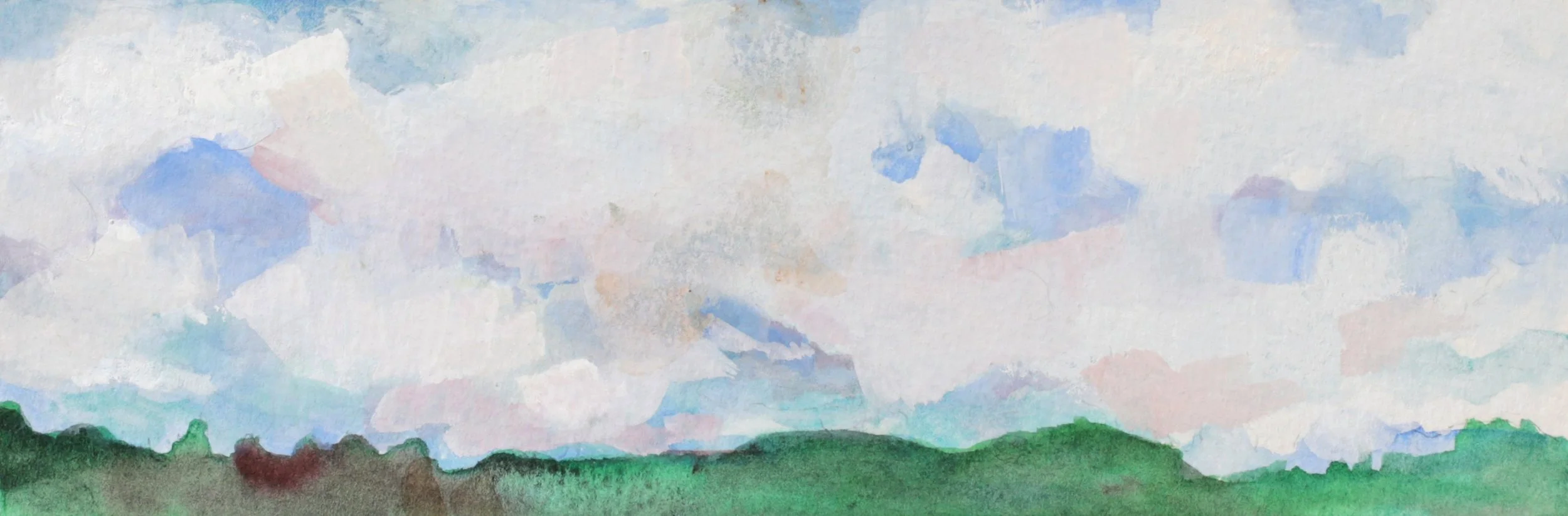 24-0350, 2023, Watercolor on paper, 3" X 9"